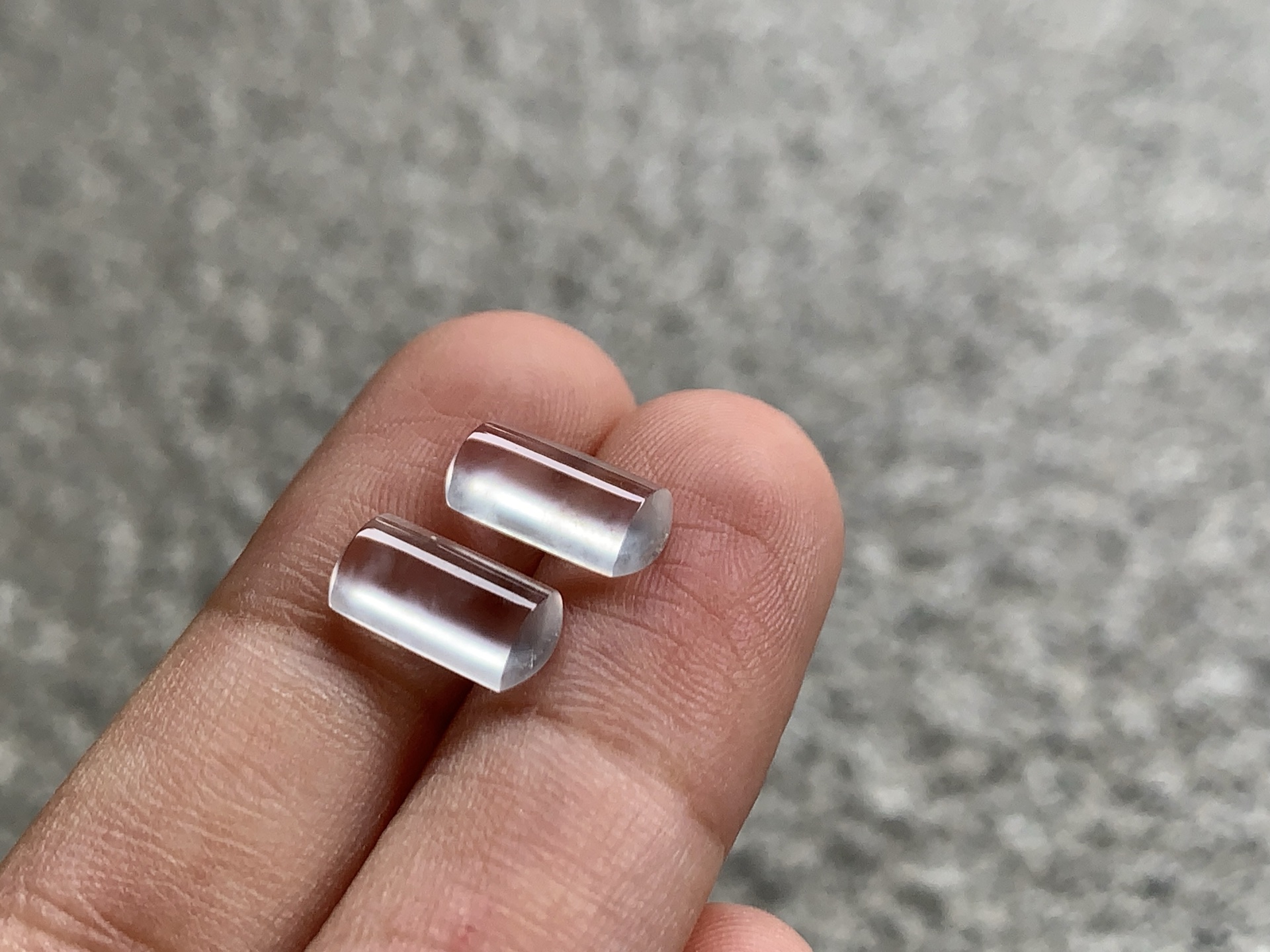 ️ 【冰种马鞍一对】 尺寸：10×5×2.4 /10×5×2.4