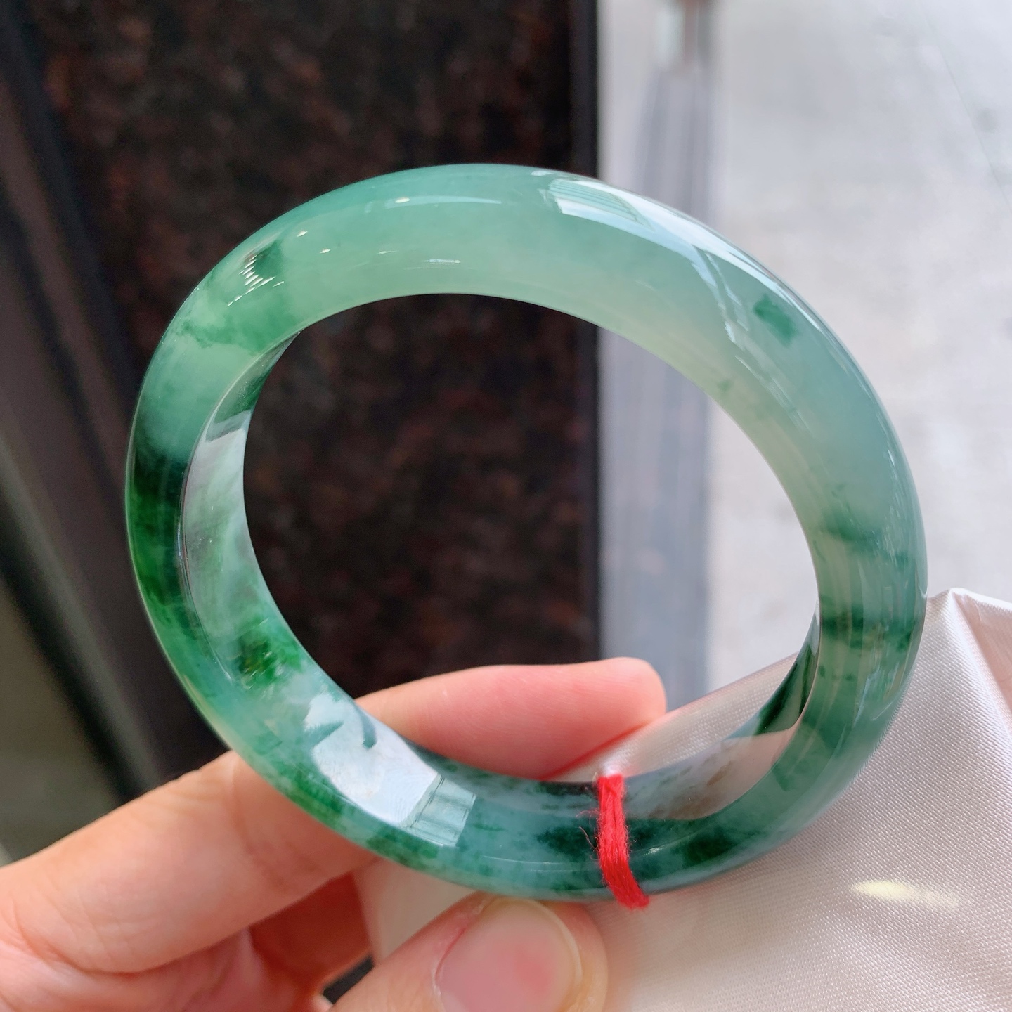 正圈飘花，微细纹，细腻