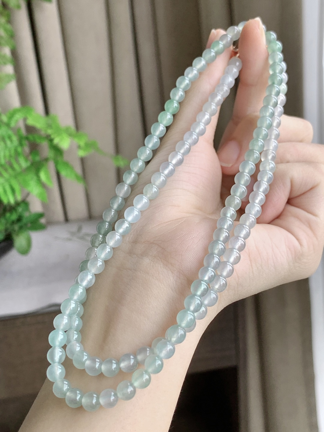 冰晴水珠链圆珠子珠链 性比高