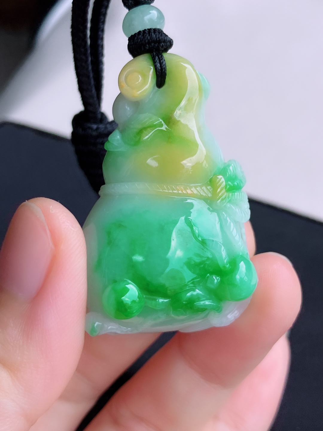 三彩大葫芦，饱满大气，自然光实拍