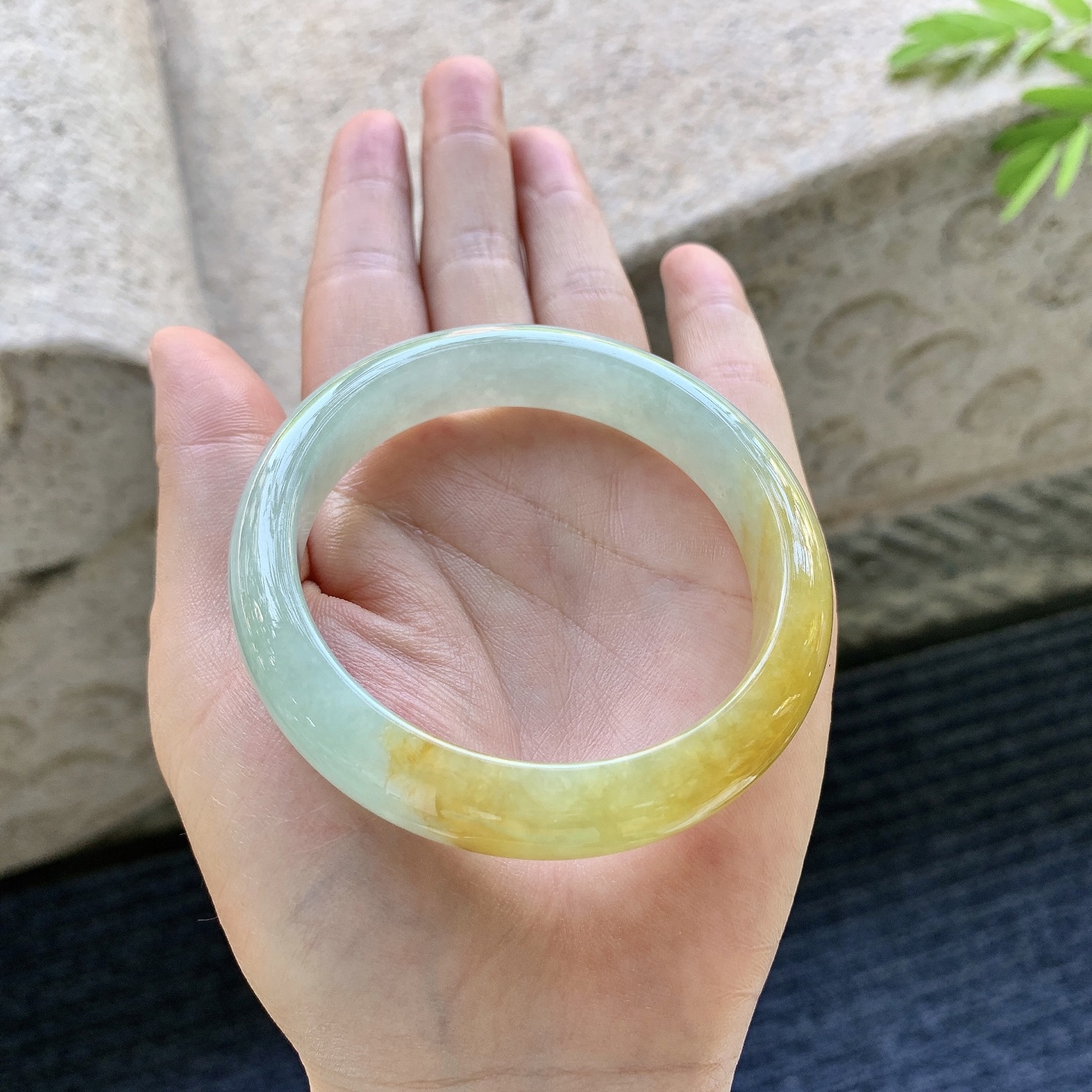 正圈54 55，细糯黄翡，水润，种老，细腻，无裂