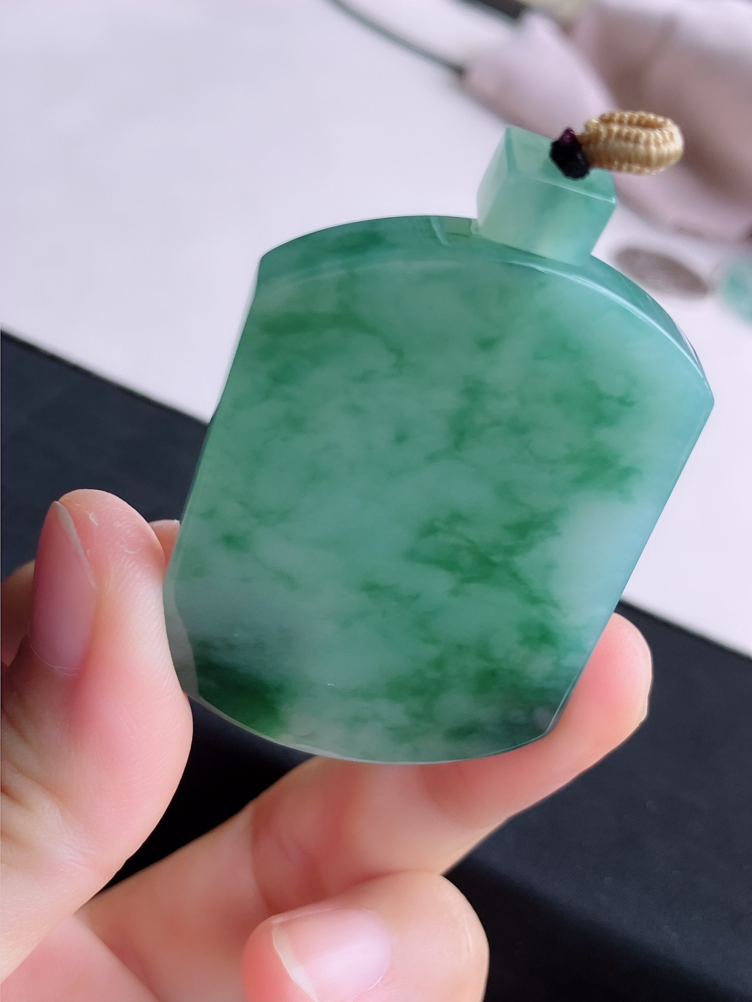 冰飘花平安牌，意境美，自然光实拍