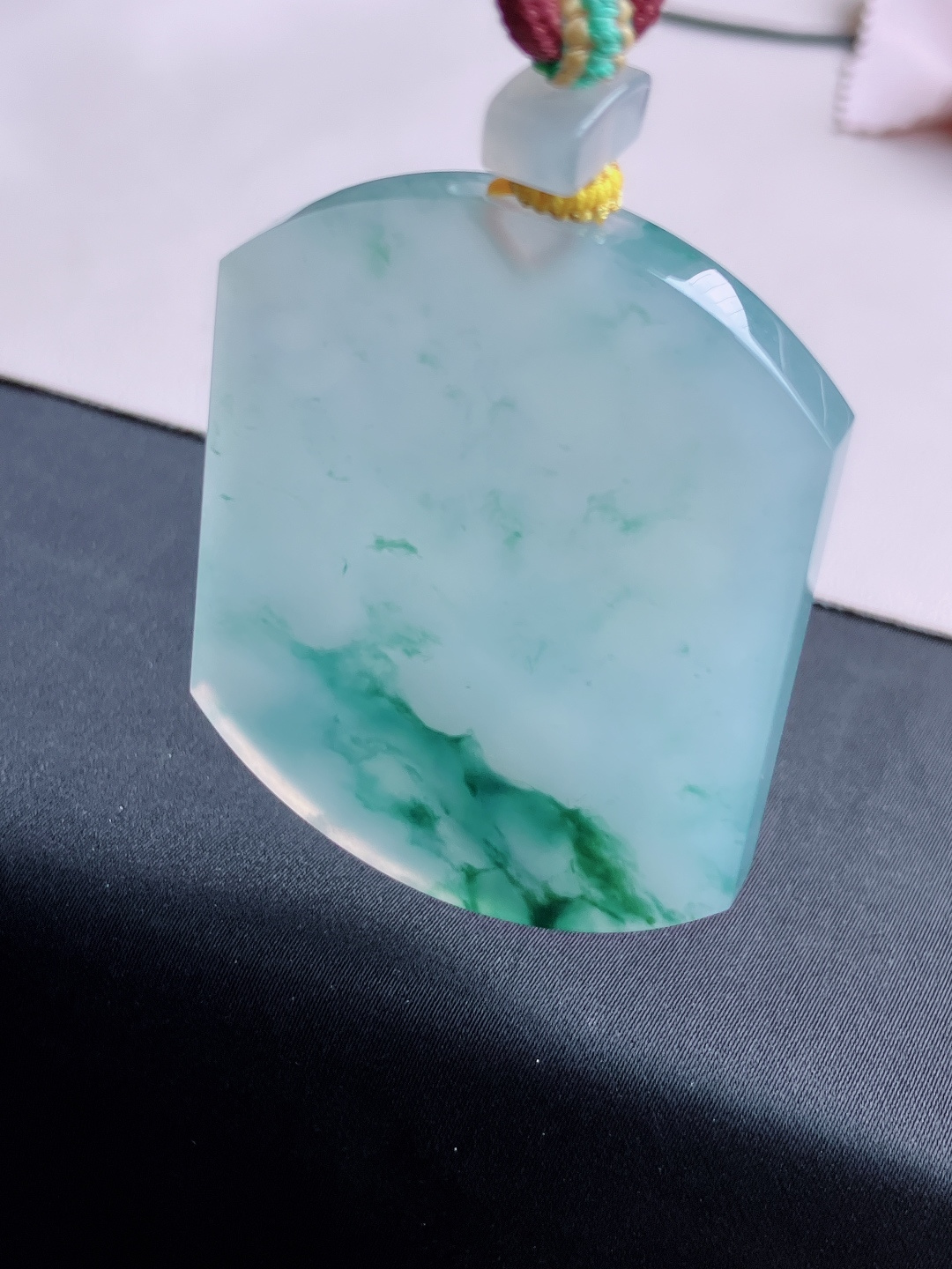 冰飘花大平安牌，晶莹剔透，意境美，自然光实拍