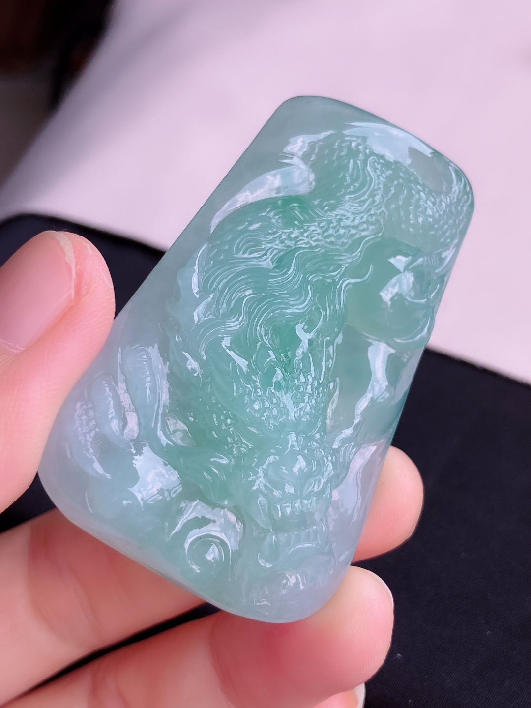 底色大龙牌，栩栩如生，尺寸59.8/36.5/12/自然光实拍