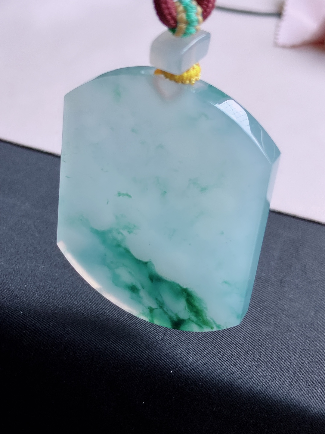 冰飘花大平安牌，晶莹剔透，意境美，自然光实拍