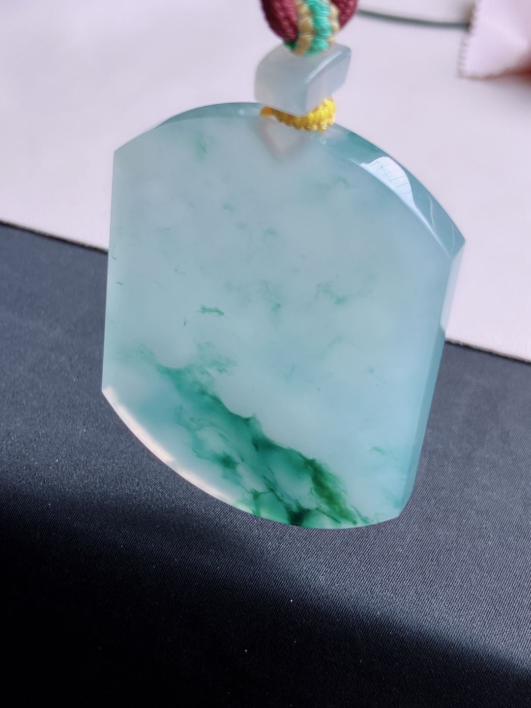 冰飘花大平安牌，晶莹剔透，意境美，自然光实拍