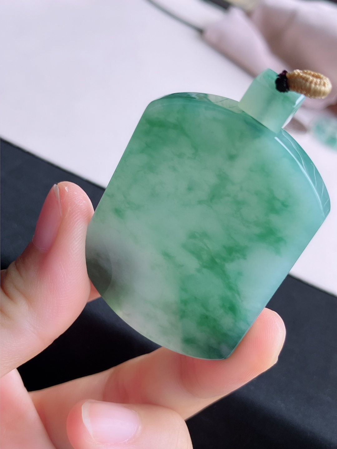 冰飘花平安牌，意境美，自然光实拍