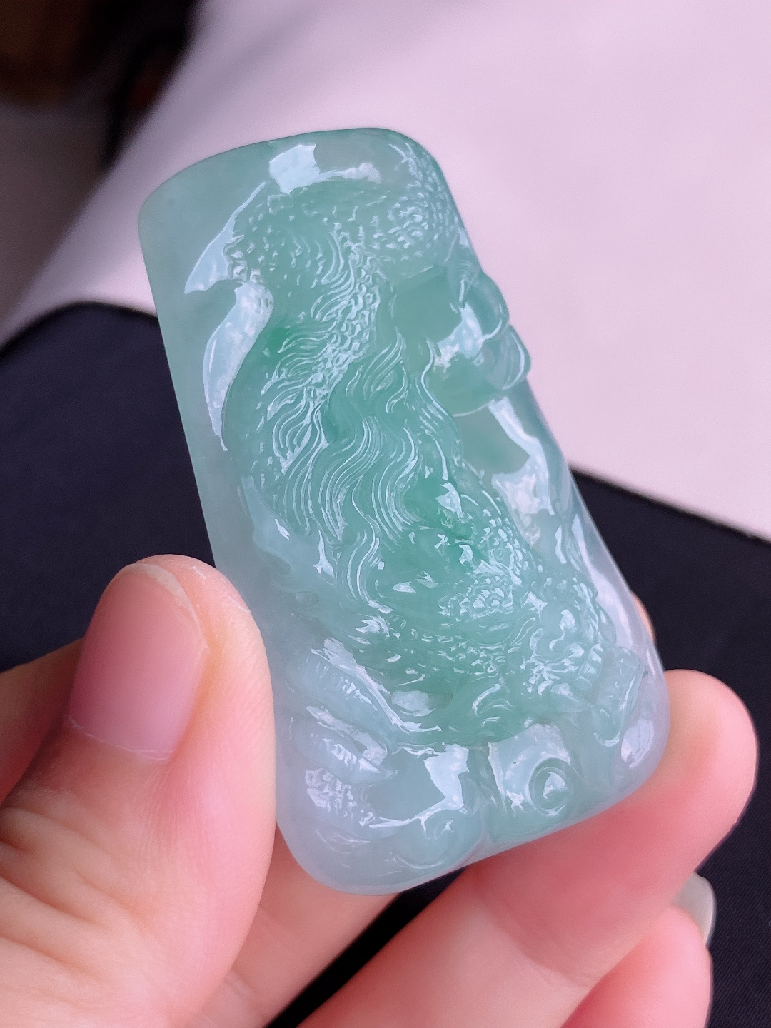底色大龙牌，栩栩如生，尺寸59.8/36.5/12/自然光实拍