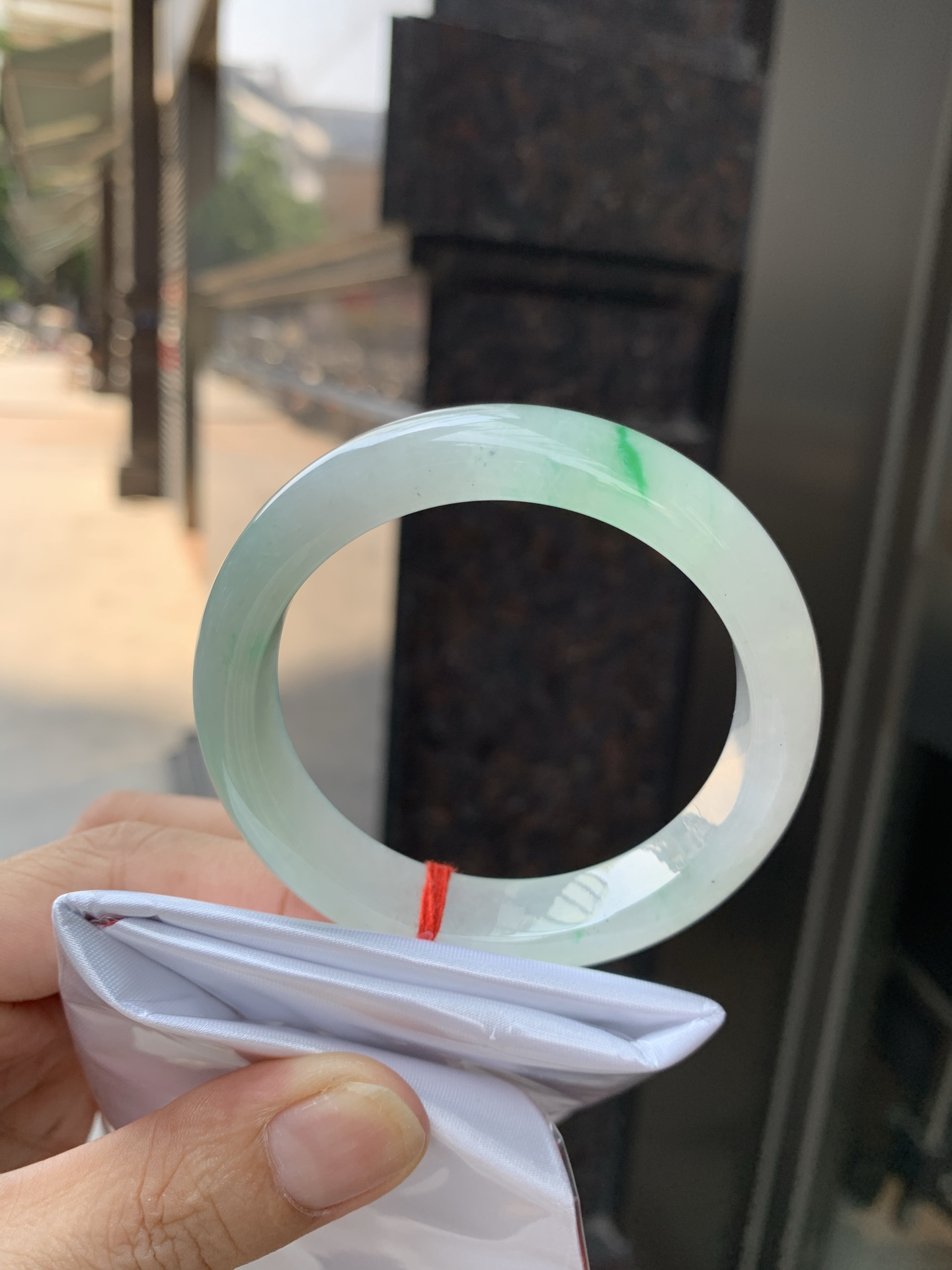 金丝绿正圈, 0909-N1538, 打灯细纹
