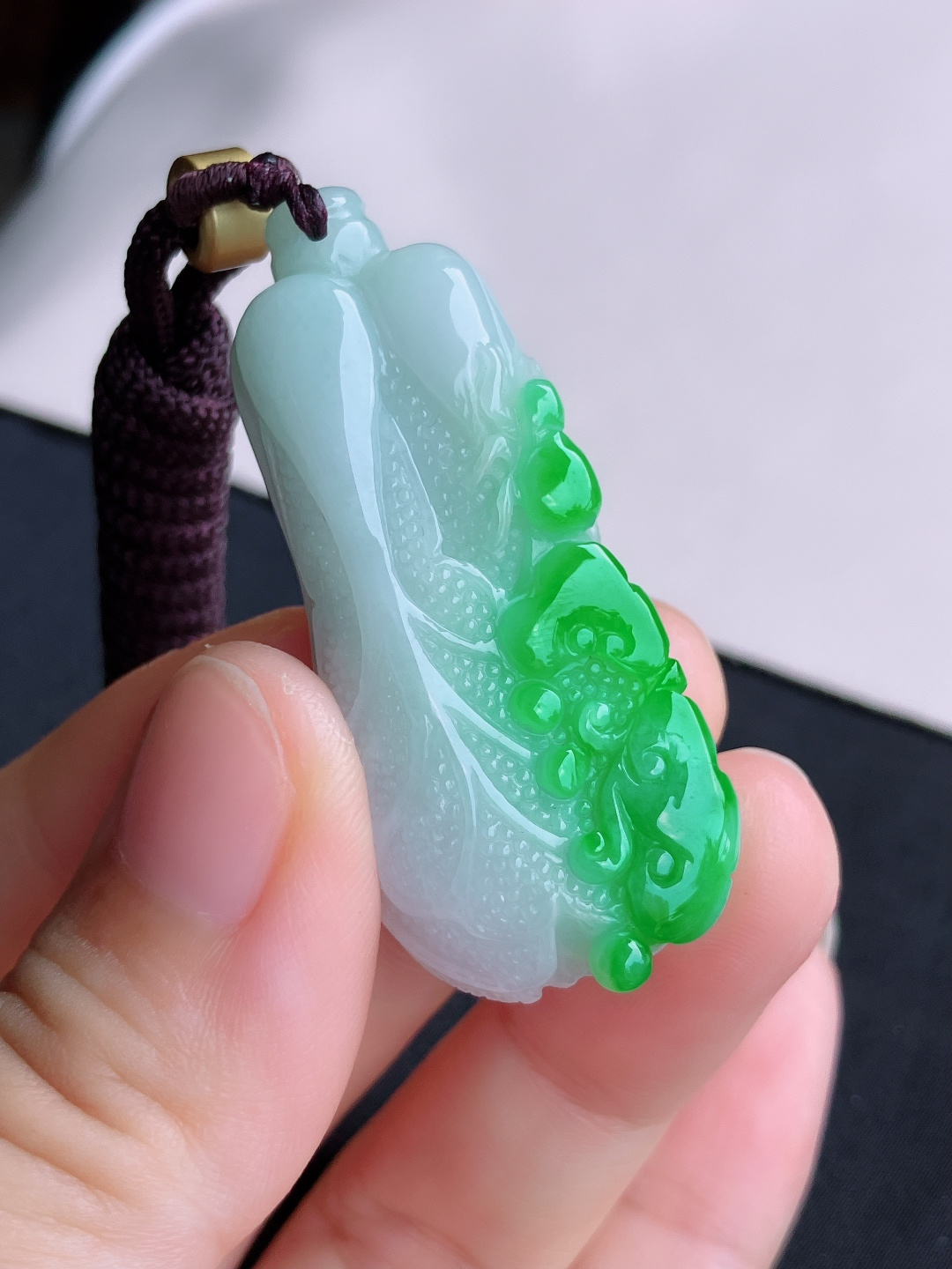 ️翠绿百财，色美清爽，自然光实拍