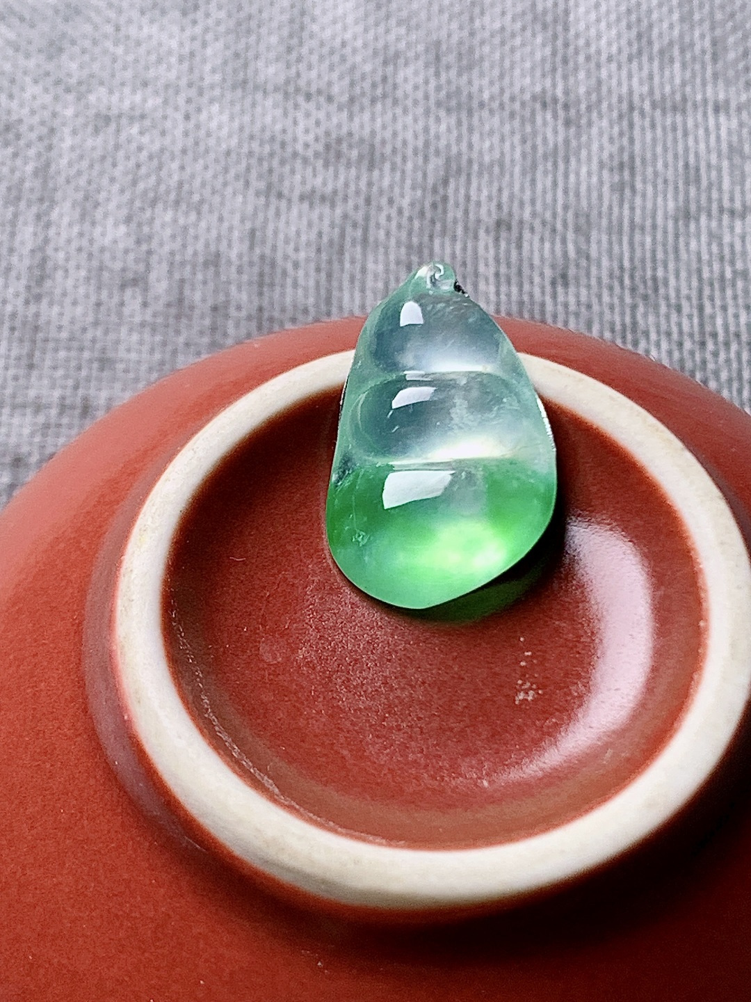 ️冰绿福豆 ，水润种老  0909尺寸14.3*9*2.7