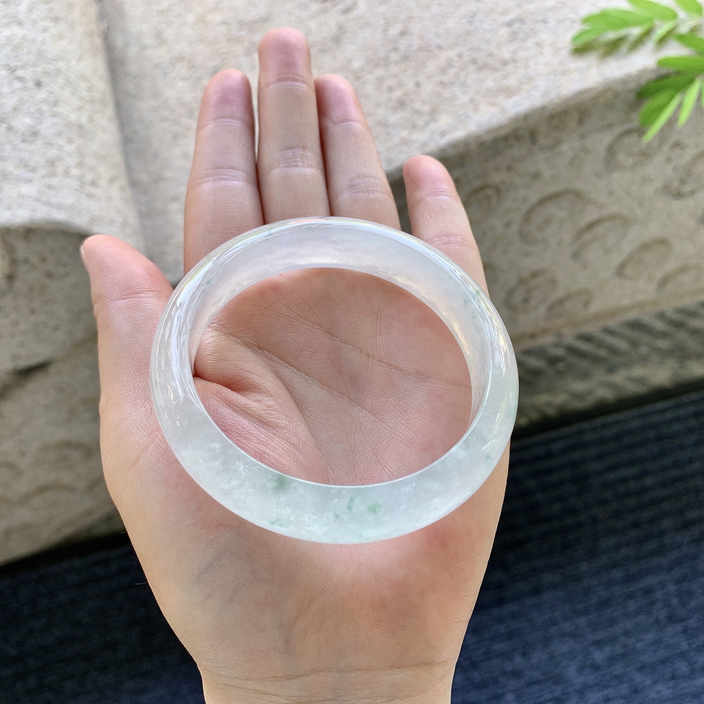 正圈55 56，无裂，清透，水润，种老，细腻