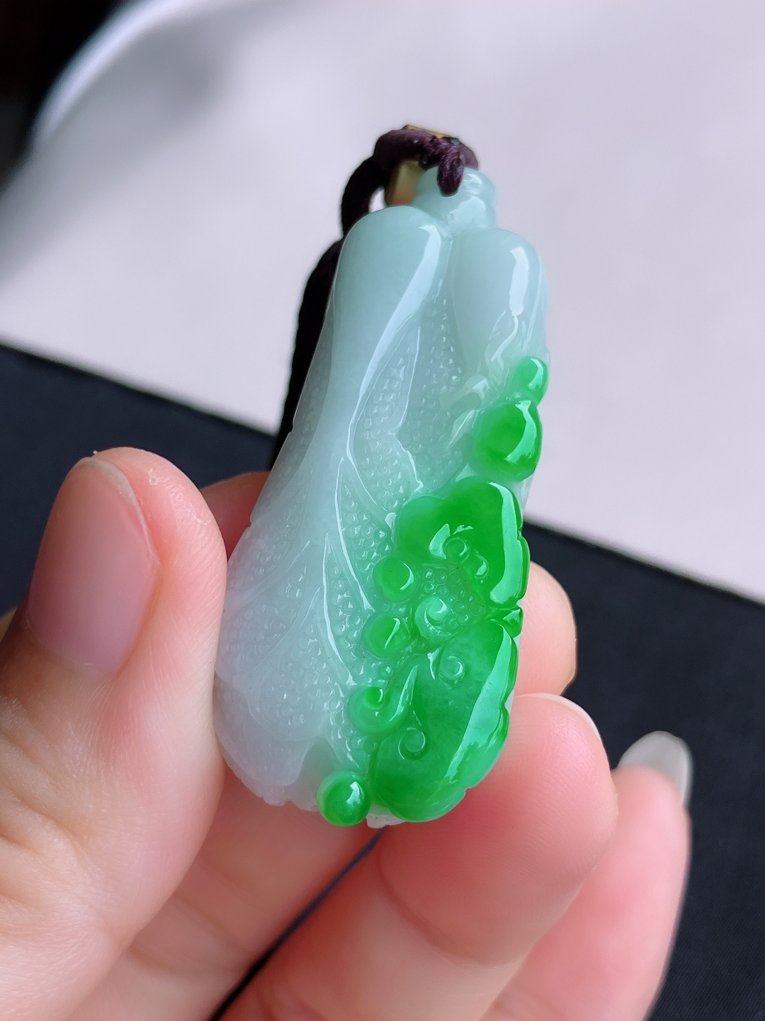 ️翠绿百财，色美清爽，自然光实拍