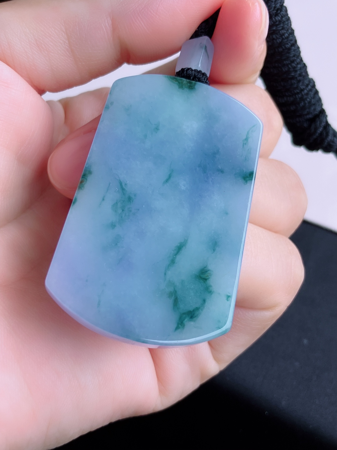 冰紫平安牌，简约时尚，自然光实拍