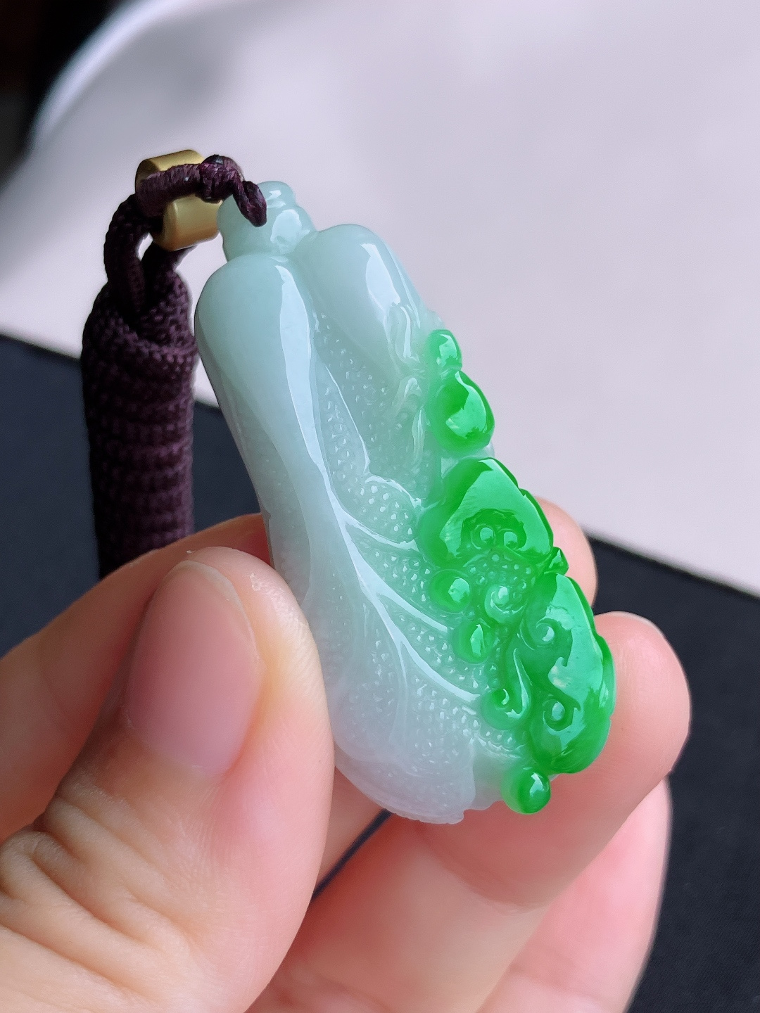 ️翠绿百财，色美清爽，自然光实拍