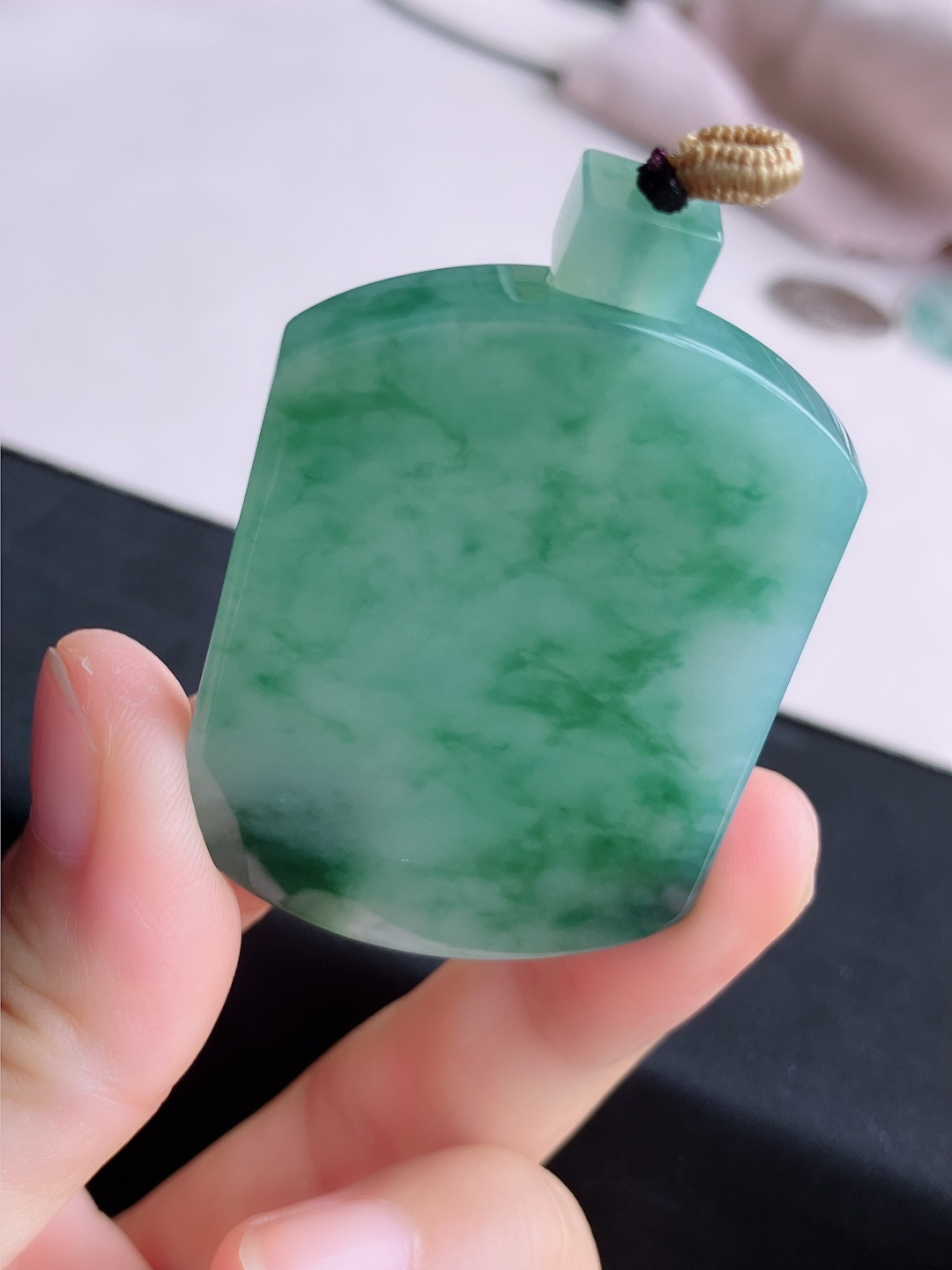 冰飘花平安牌，意境美，自然光实拍