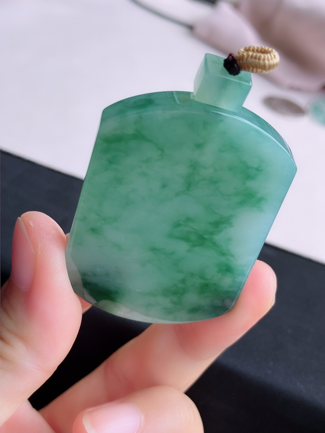 冰飘花平安牌，意境美，自然光实拍