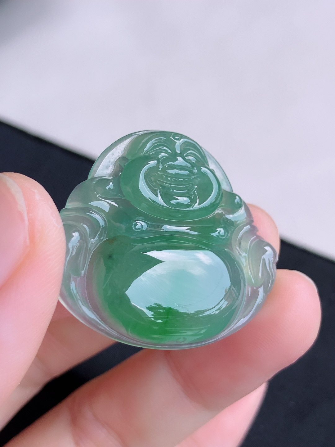 底色大佛，晶莹剔透，尺寸33.8/30.5/5.8/自然光实拍