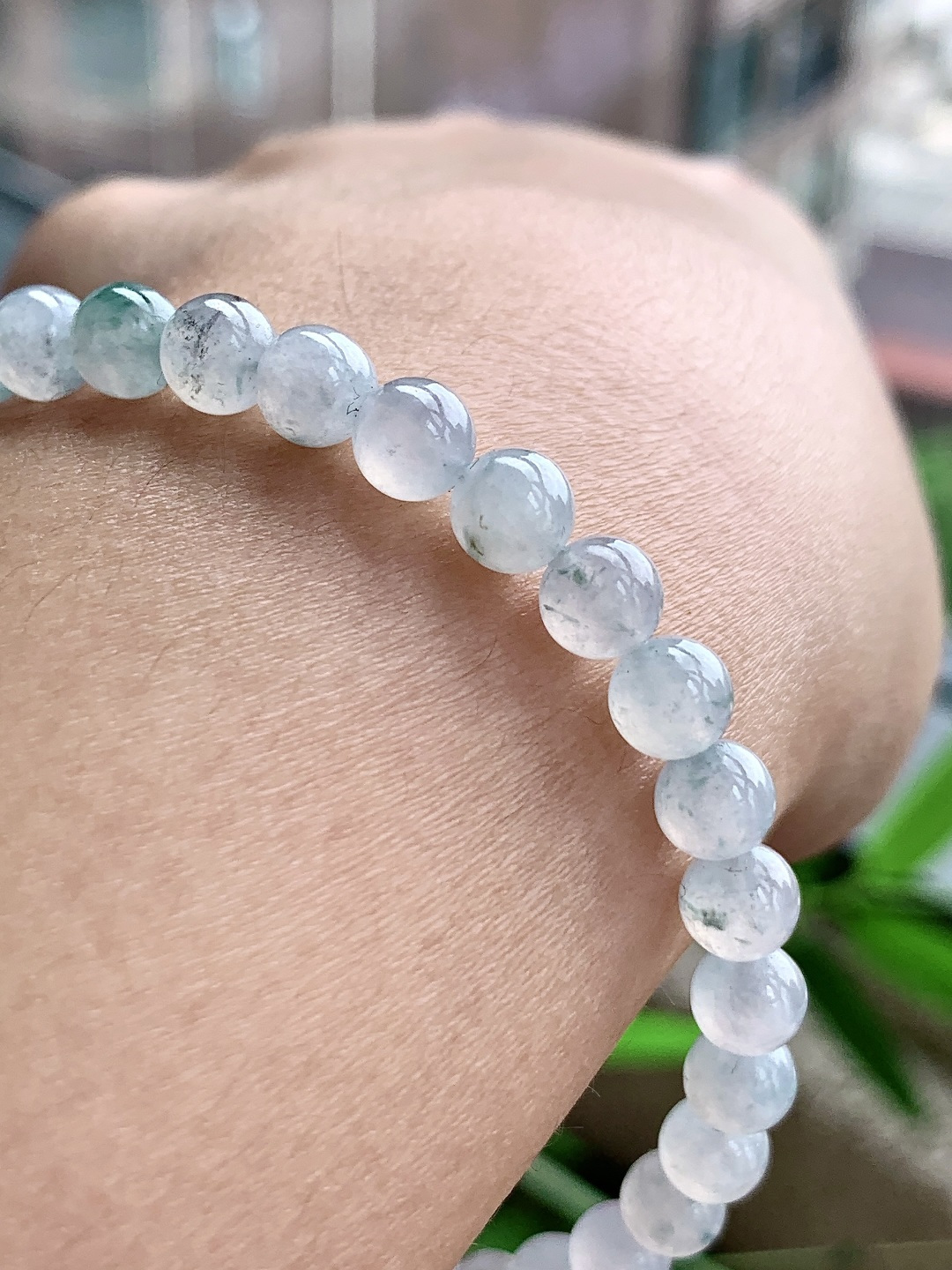 🫧冰飘花手串圆珠子手串 性比高 6mm 14克