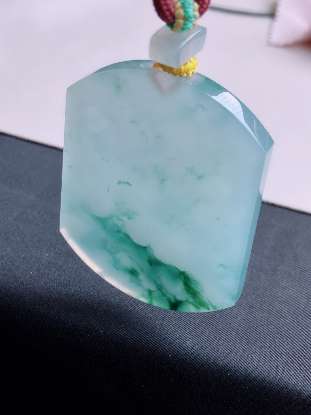 冰飘花大平安牌，晶莹剔透，意境美，自然光实拍