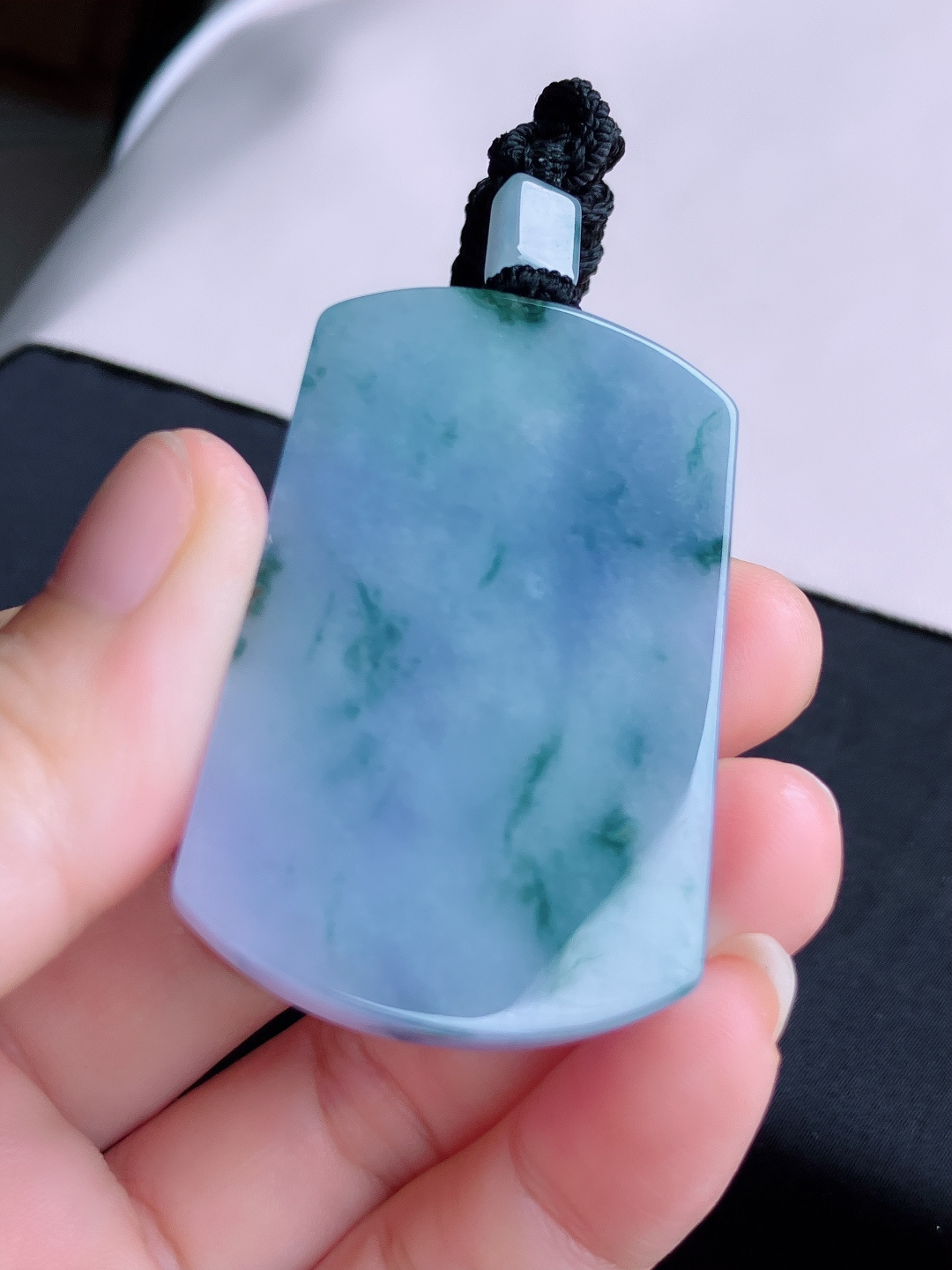 冰紫平安牌，简约时尚，自然光实拍
