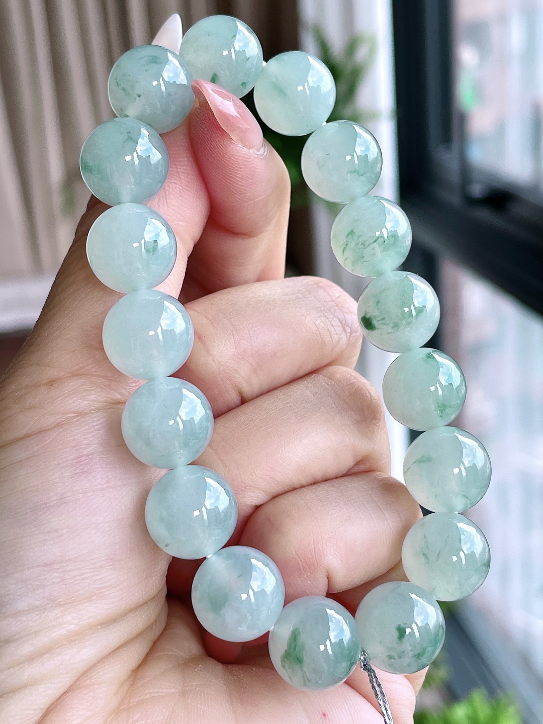 冰飘花手链圆珠珠子手链 性比高