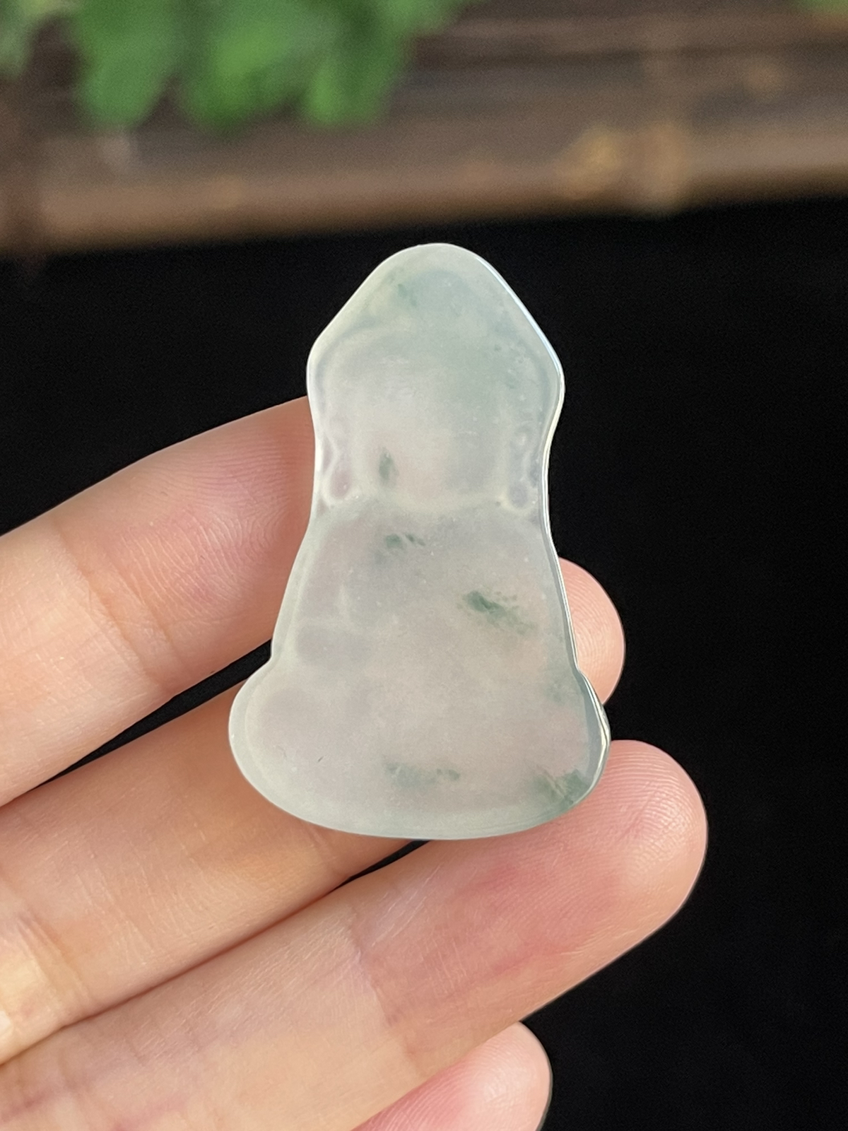 翡翠冰糯种绿色吊坠