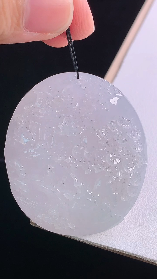 冰种山水牌，无裂 6