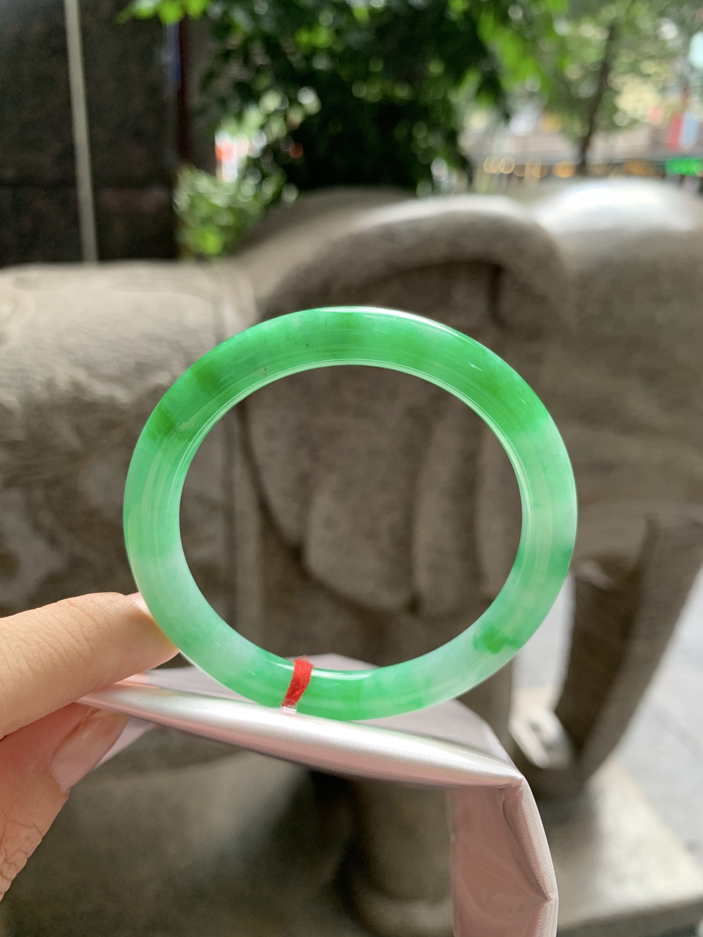 满绿细圆条, 无裂, 0910-N1540