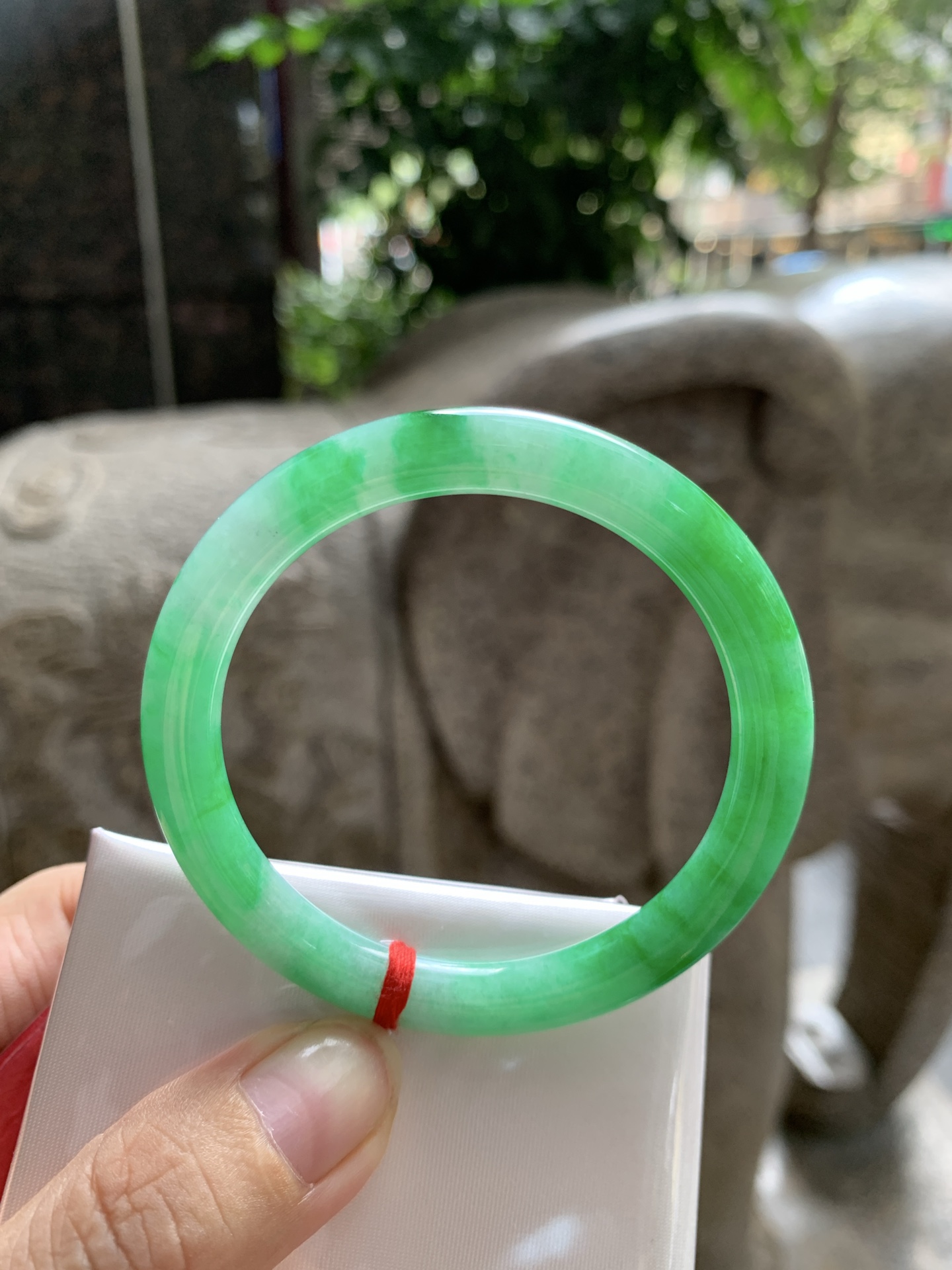 满绿细圆条, 无裂, 0910-N1540