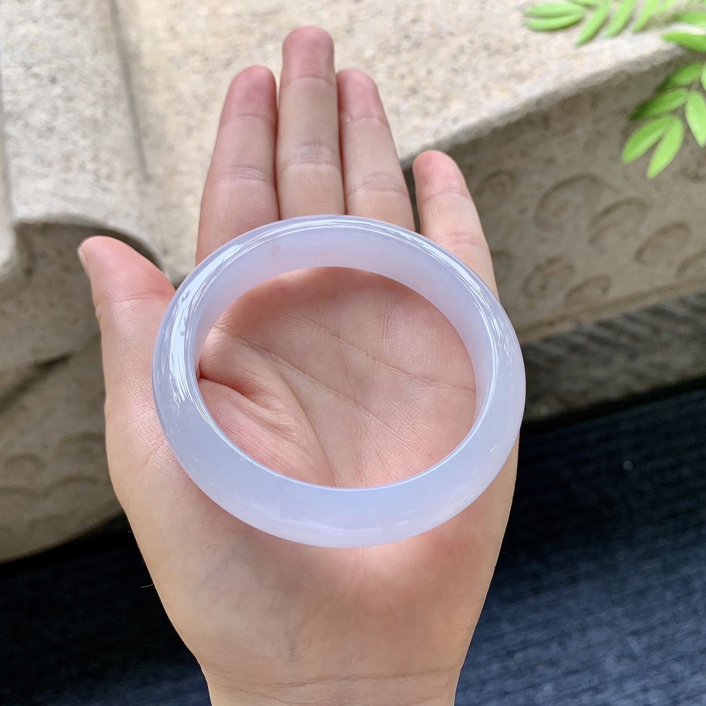 正圈54 55，糯冰粉紫，水润，种老，细腻，无裂