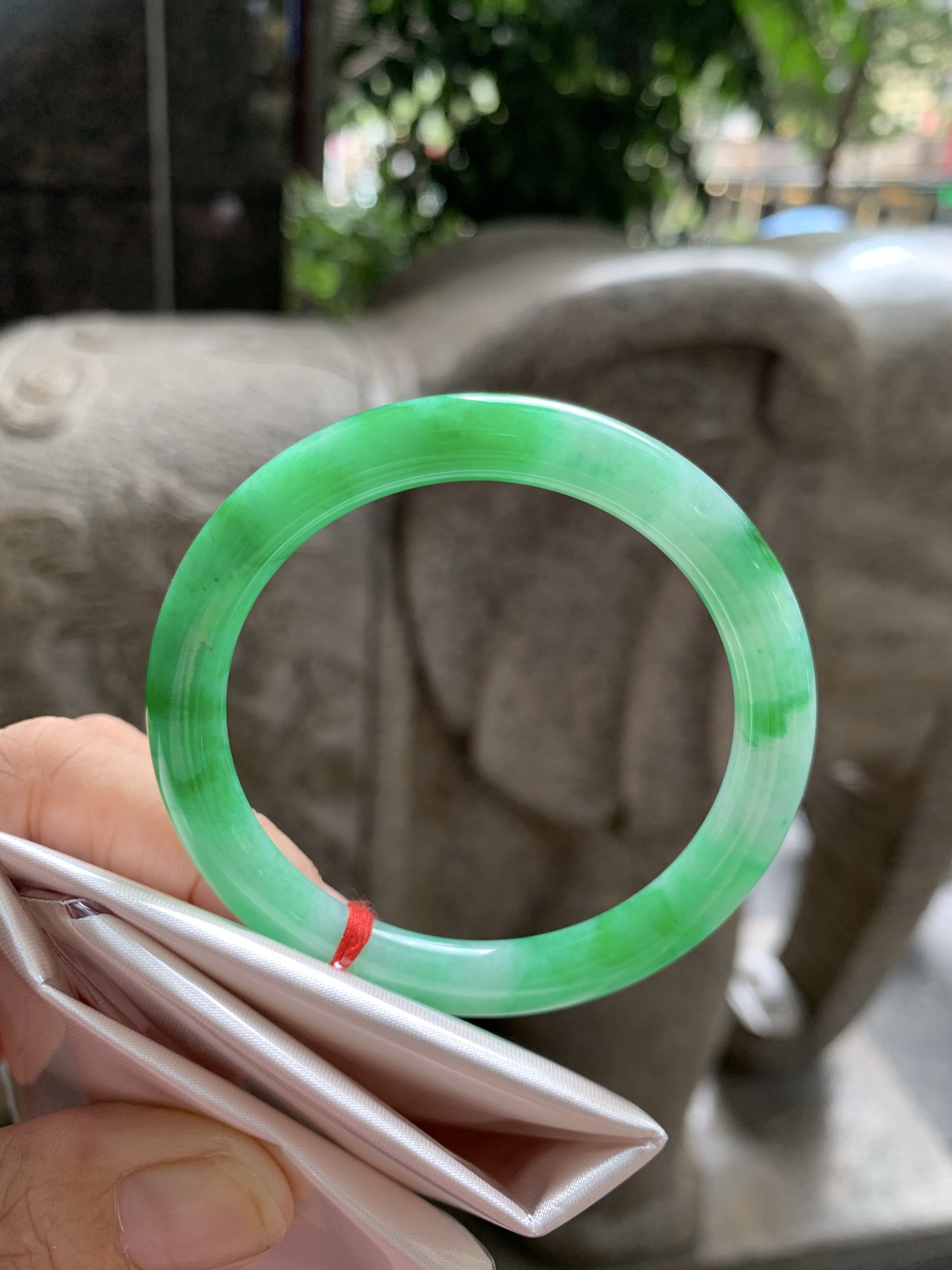 满绿细圆条, 无裂, 0910-N1540