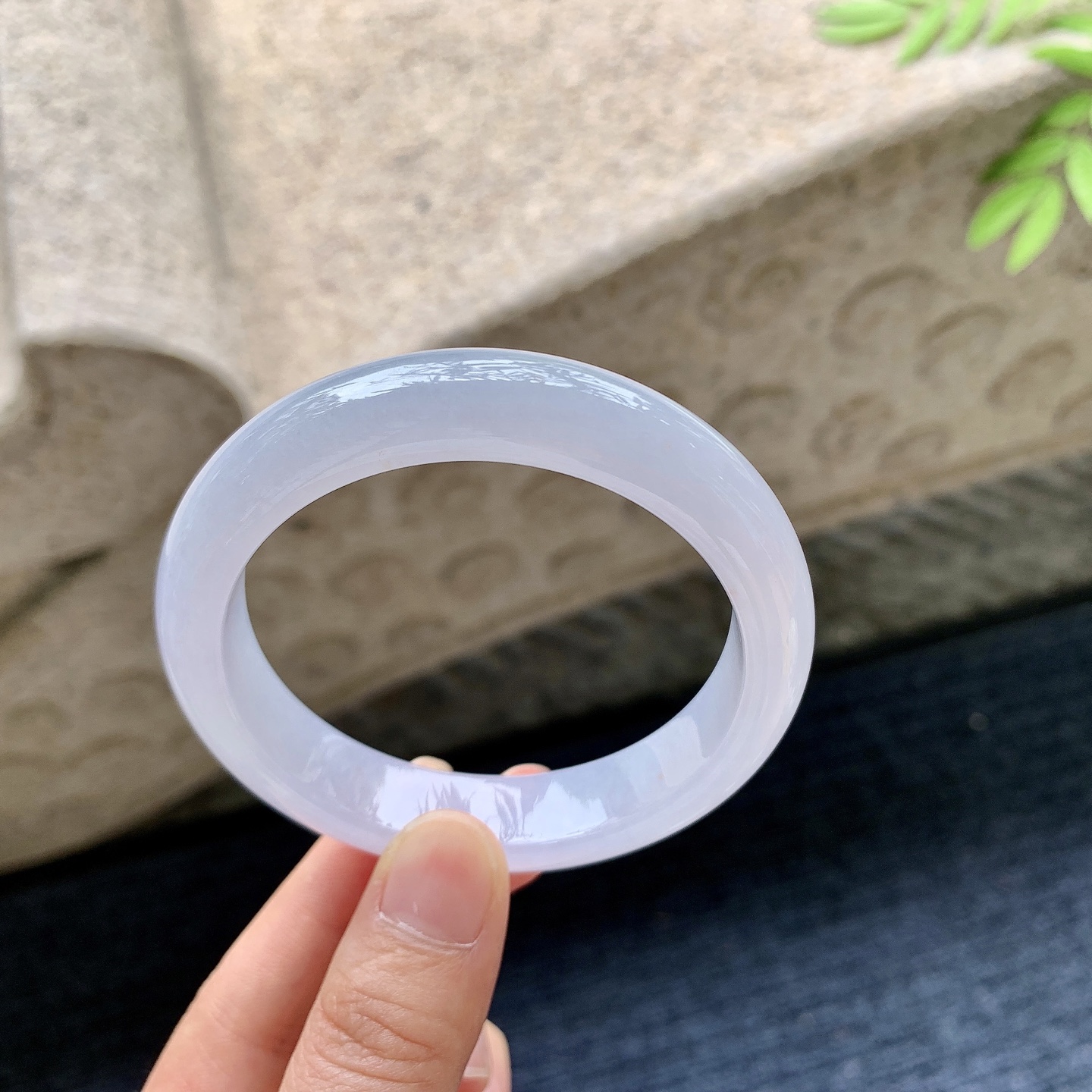 正圈54 55，糯冰粉紫，水润，种老，细腻，无裂