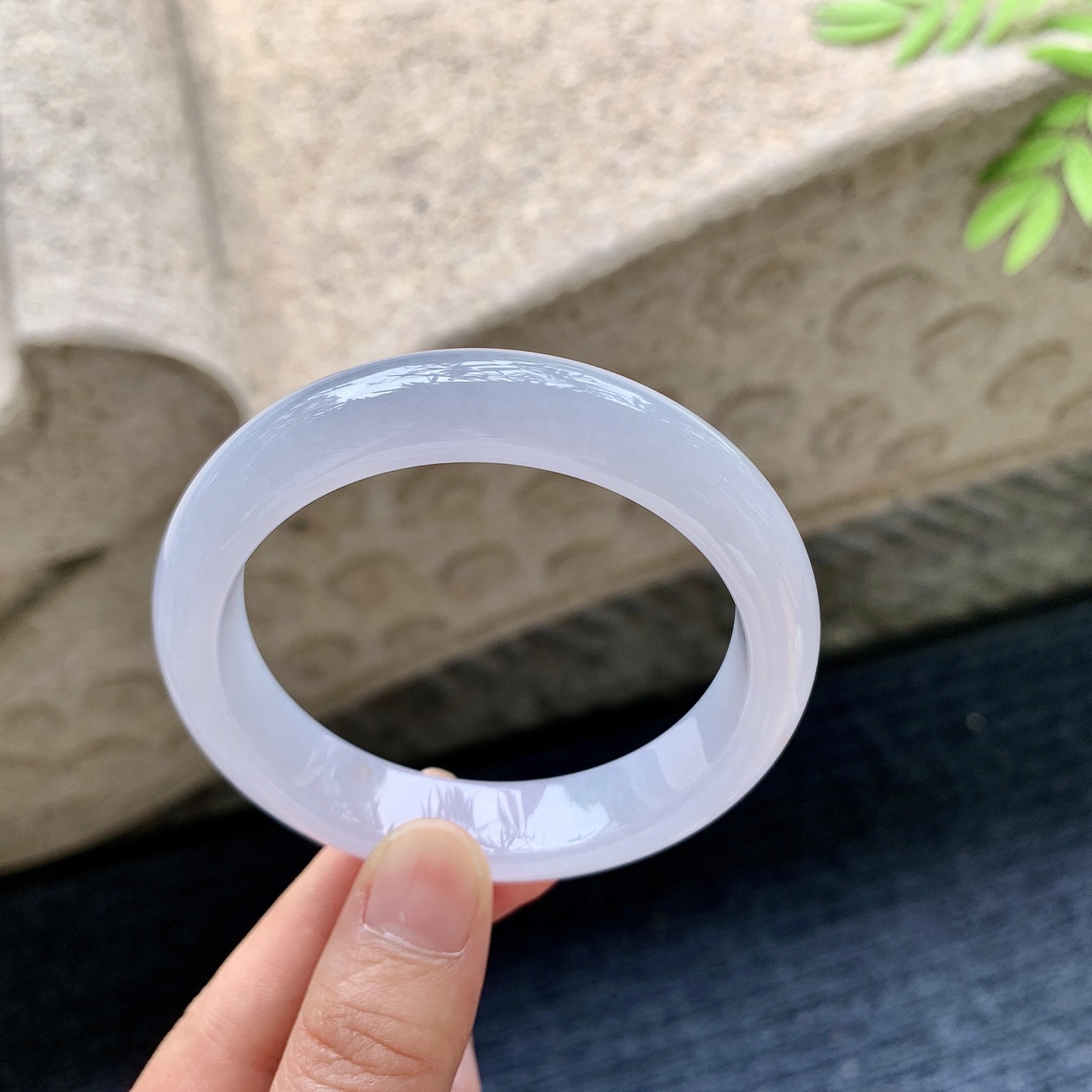 正圈54 55，糯冰粉紫，水润，种老，细腻，无裂
