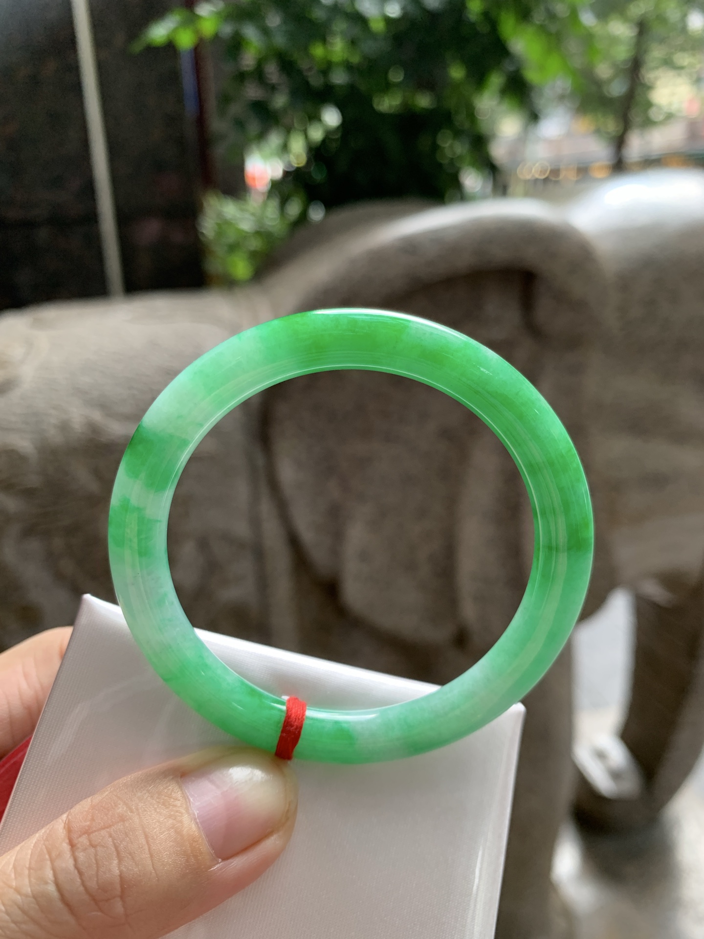 满绿细圆条, 无裂, 0910-N1540