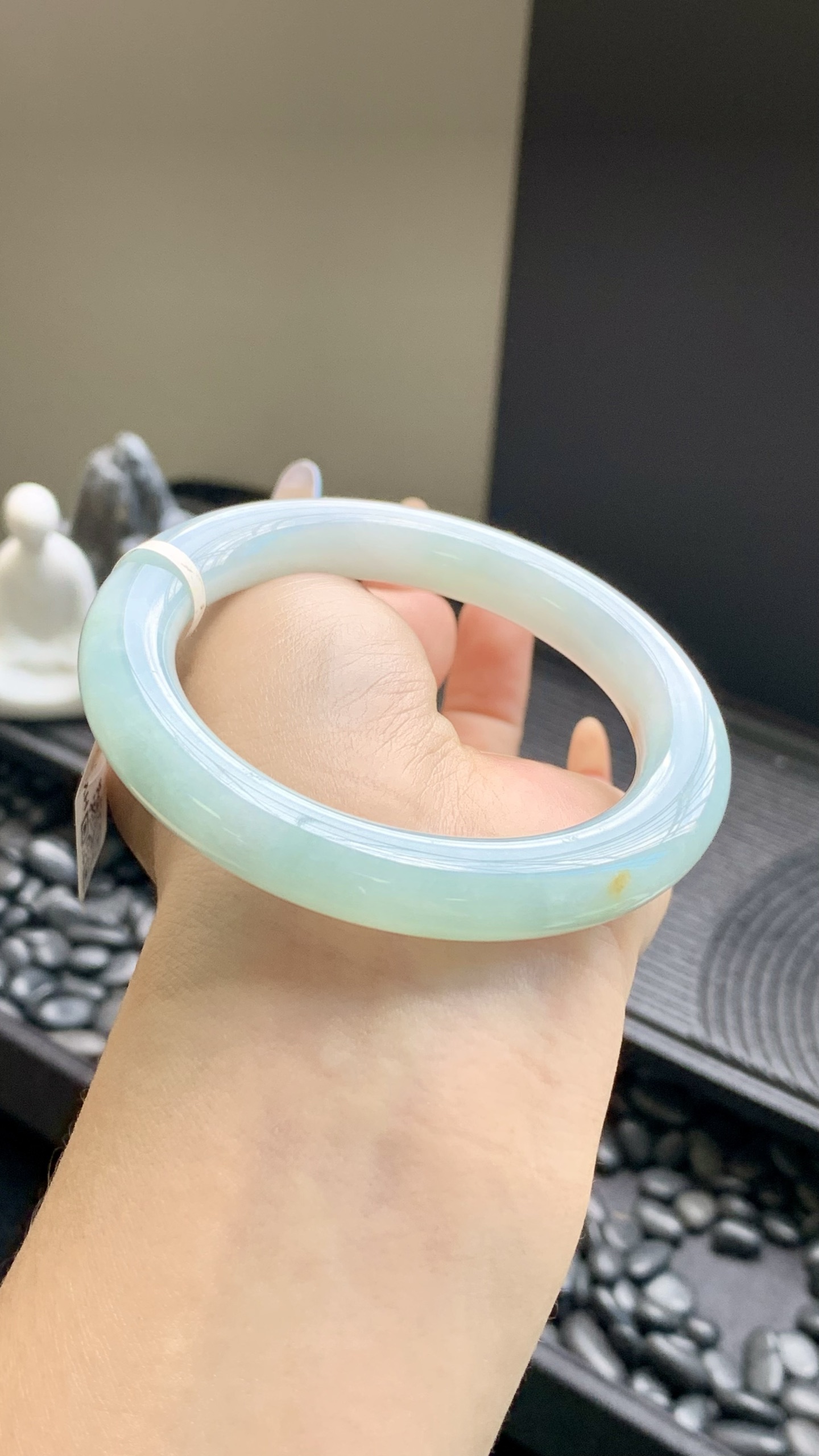 晴蓝洒金圆条成品 HYC-529 尺寸：54.5-9-10