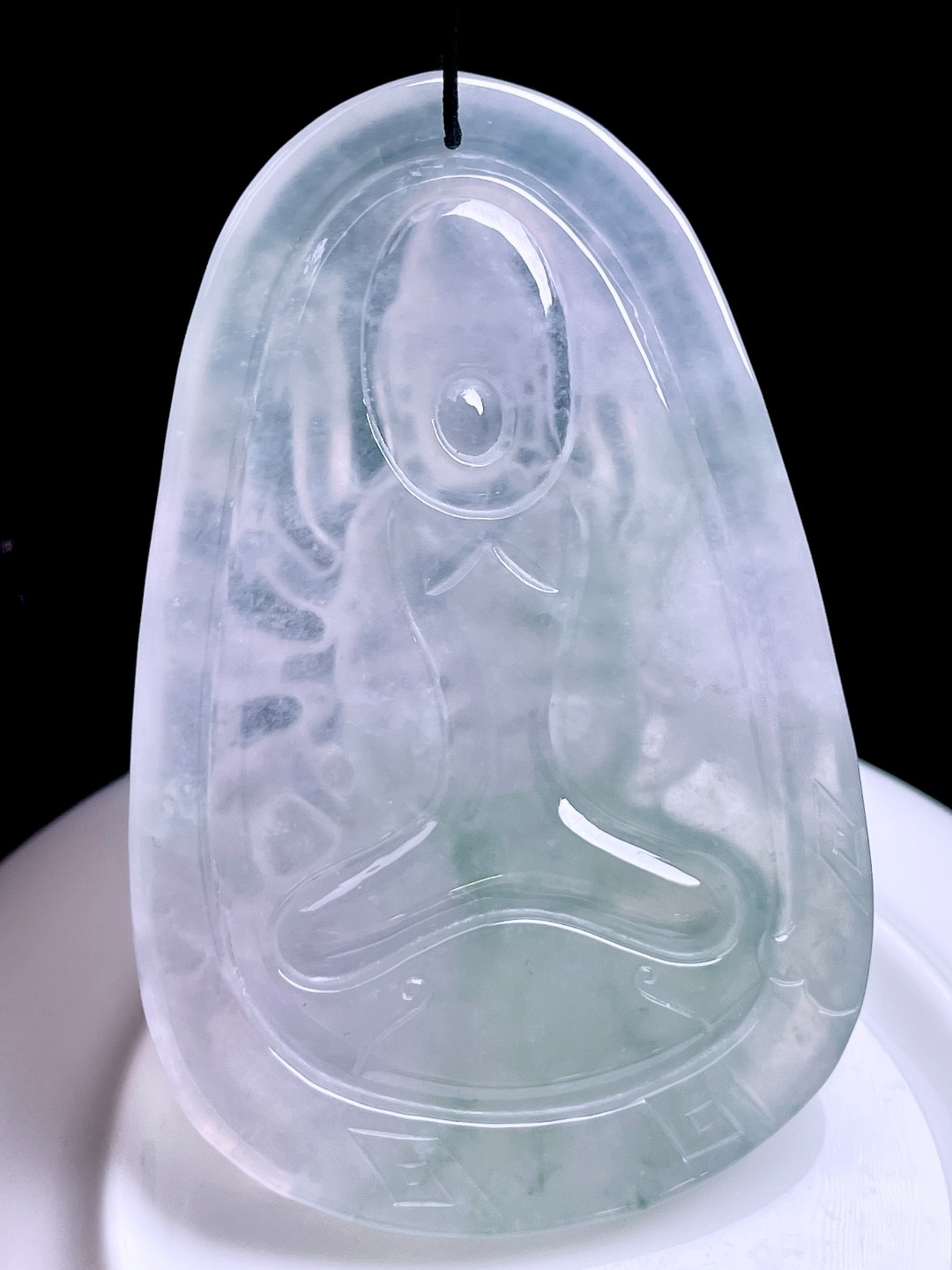 ️ 冰种千手观音 冰润通透，种老起胶 尺寸：68/44/6.3