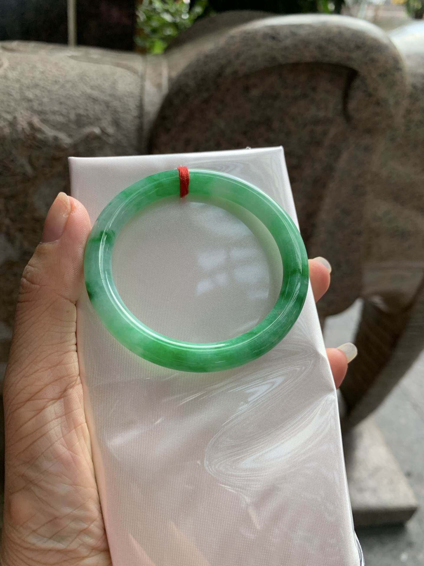 满绿细圆条, 无裂, 0910-N1540