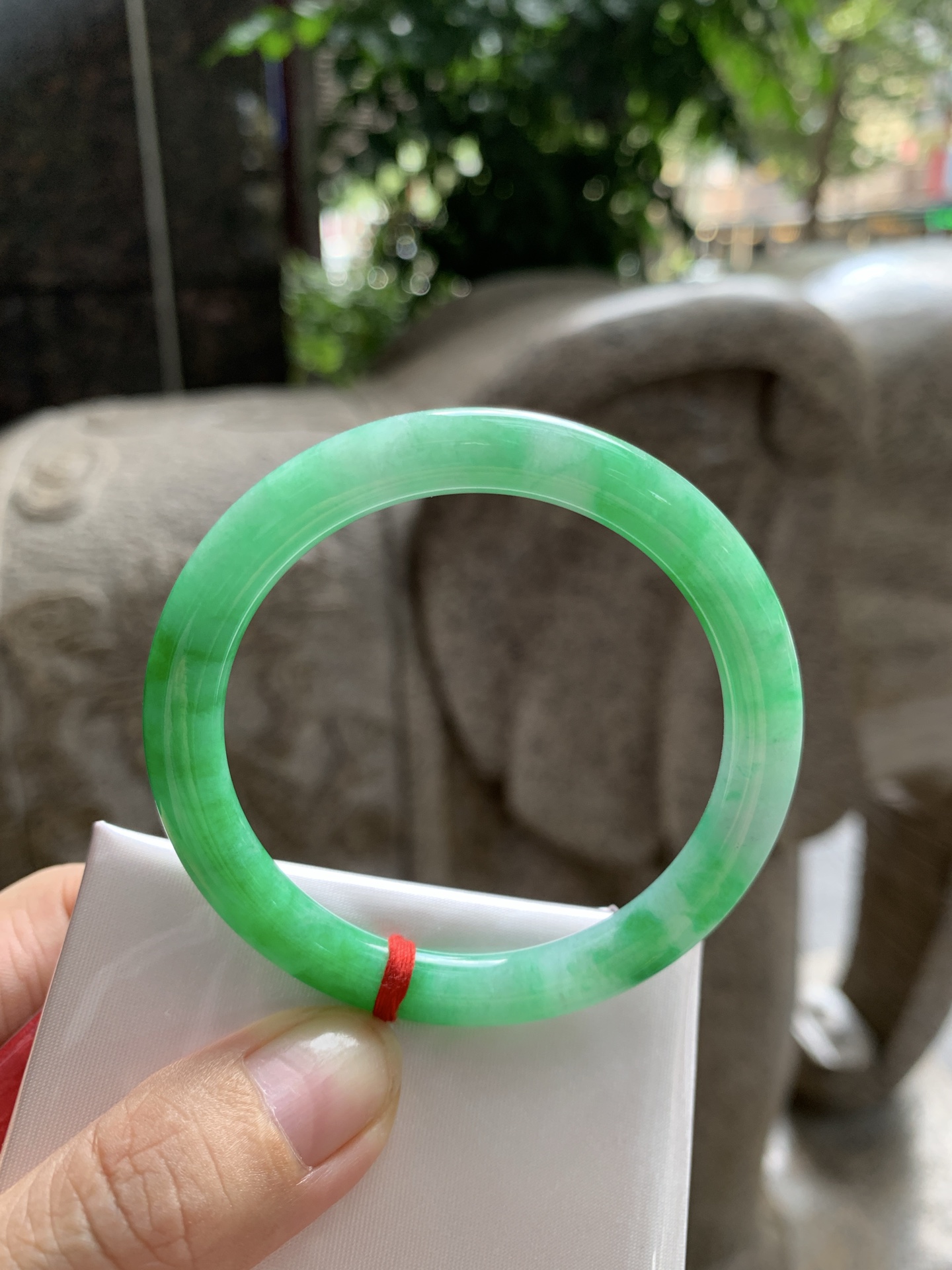 满绿细圆条, 无裂, 0910-N1540