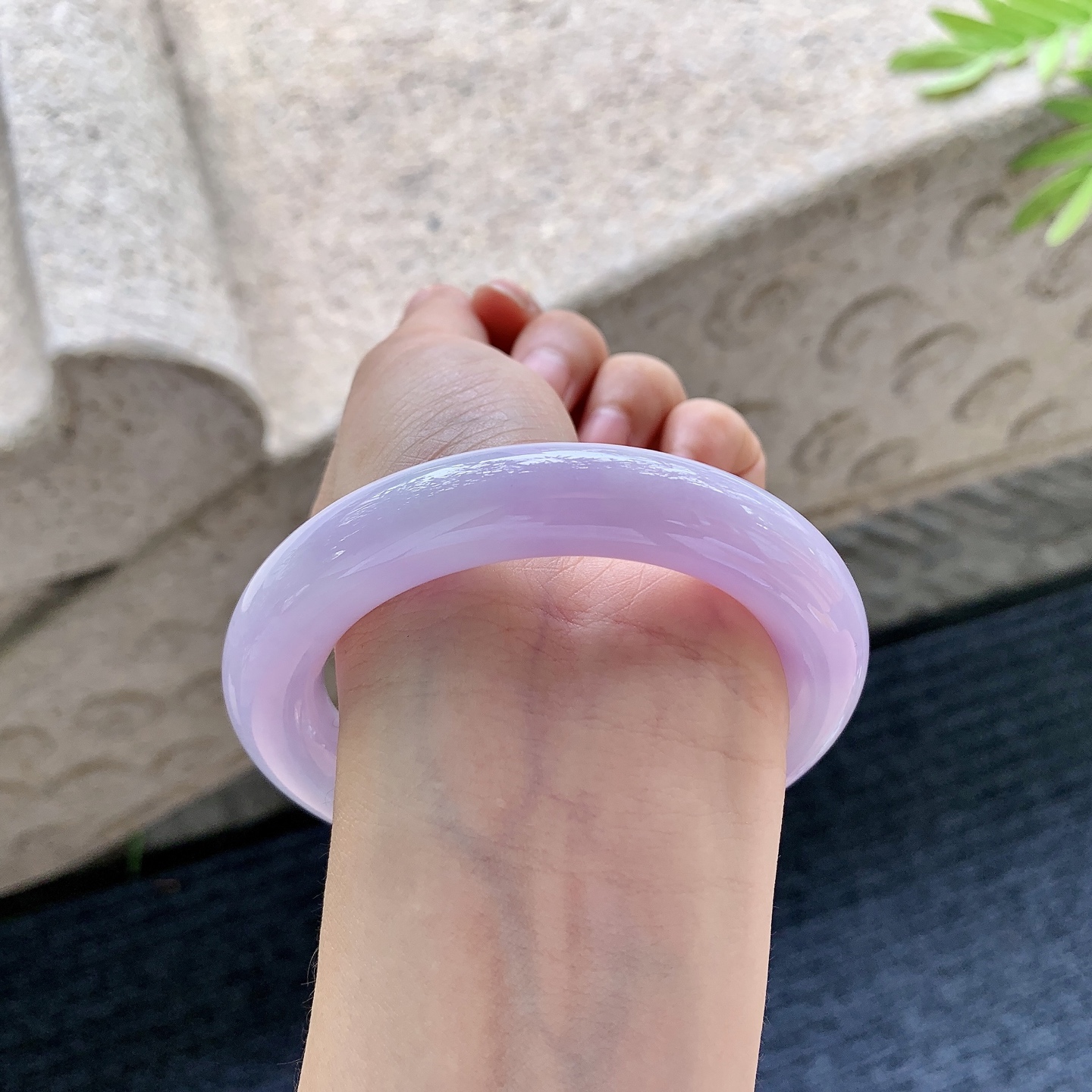 圆条55 56，细糯粉紫，水润，种老，细腻，无裂