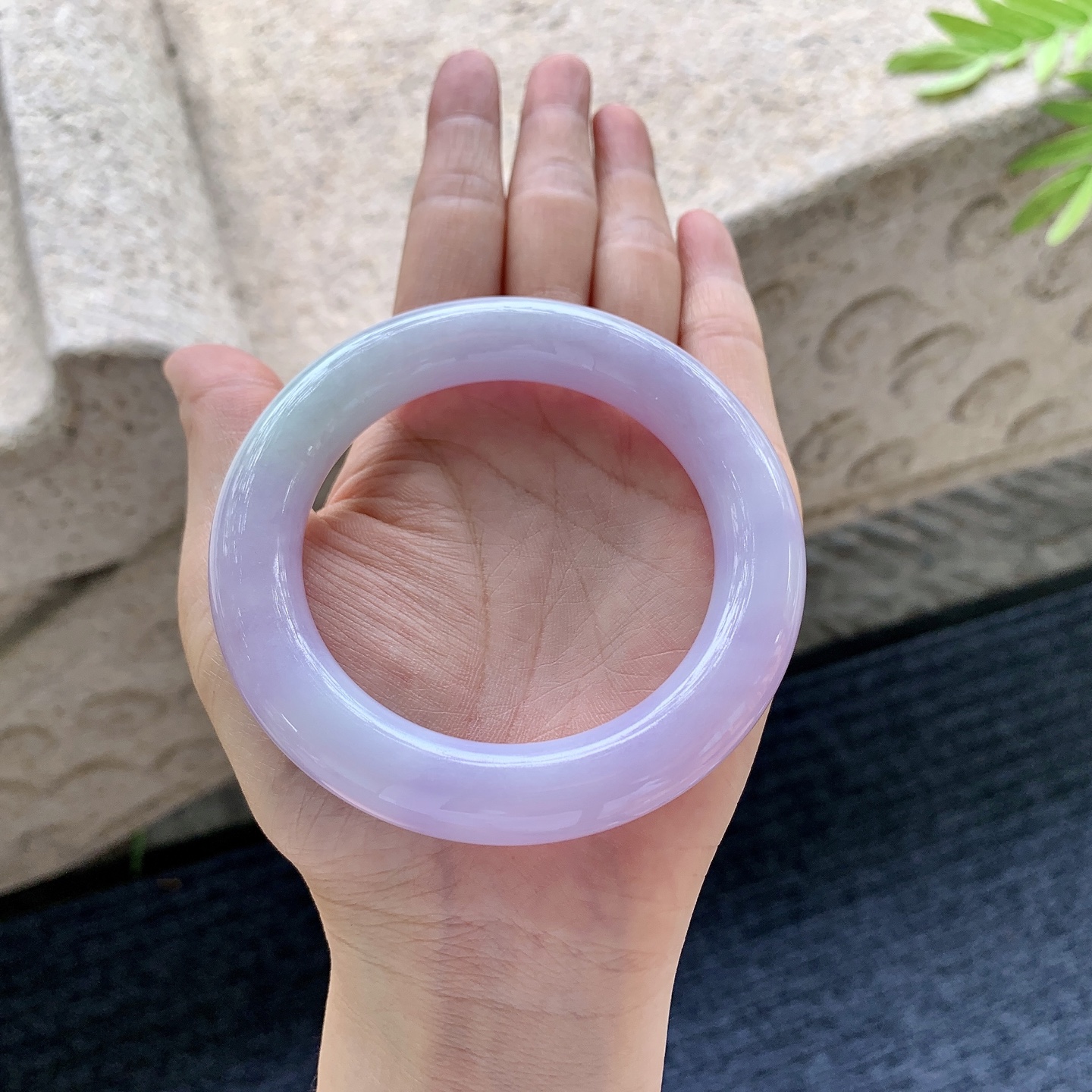 圆条55 56，细糯粉紫，水润，种老，细腻，无裂