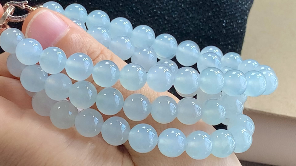 ️ 冰珠链， ，尺寸取一8.8mm，包A附证书