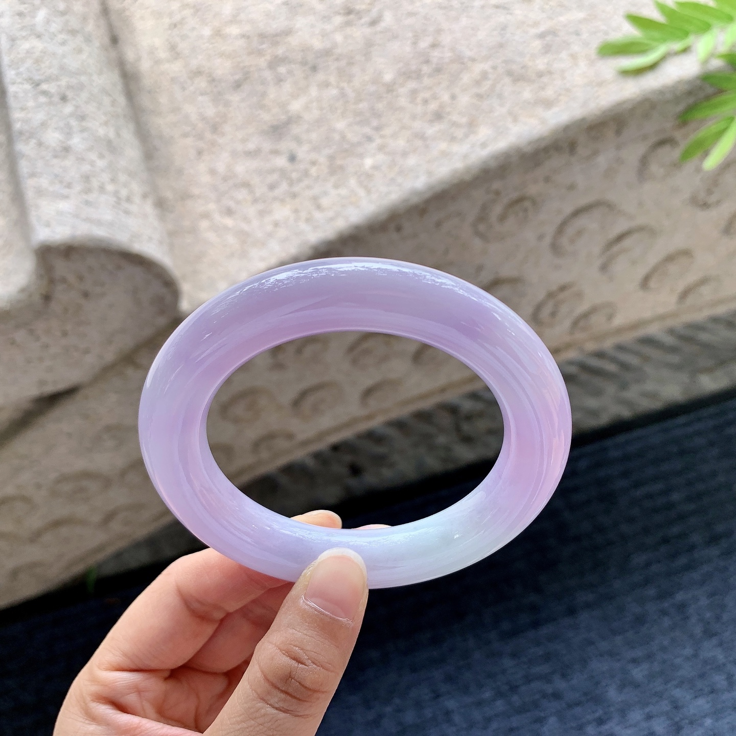 圆条55 56，细糯粉紫，水润，种老，细腻，无裂
