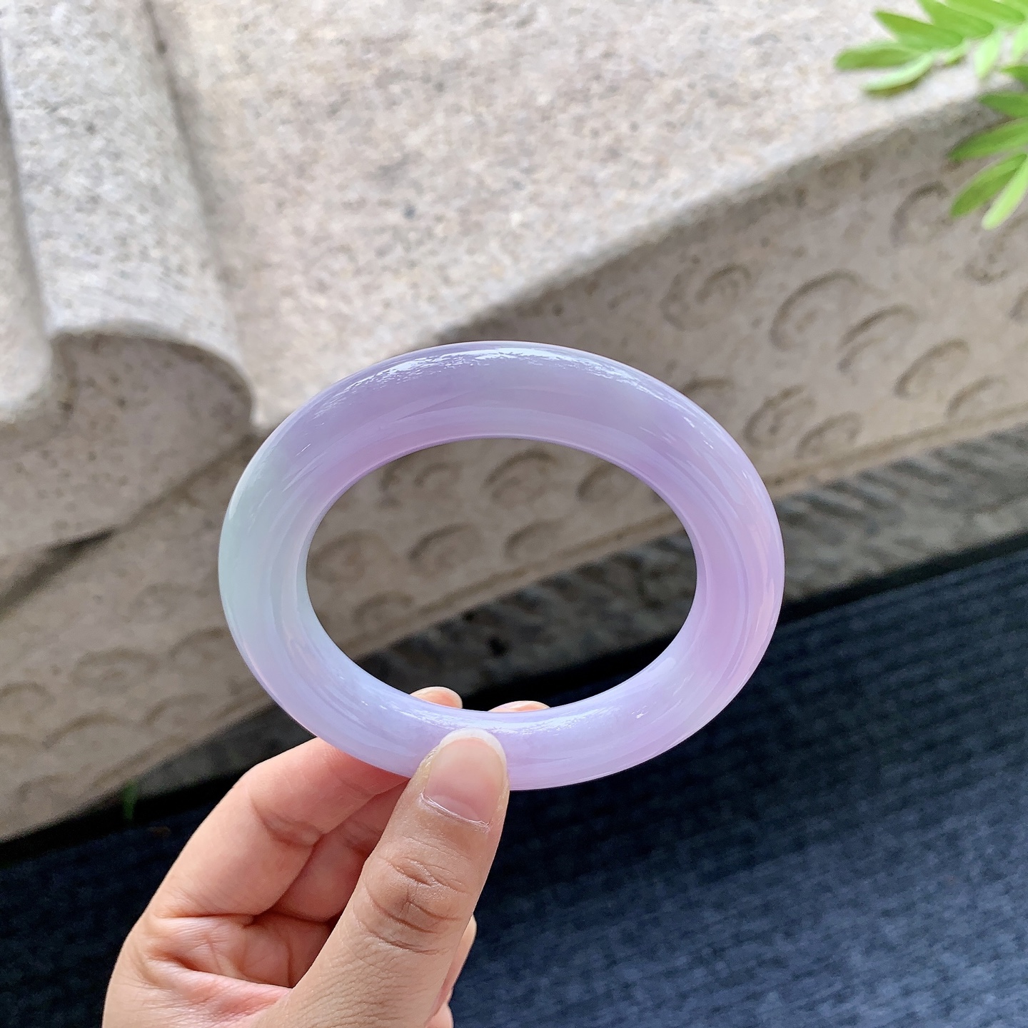 圆条55 56，细糯粉紫，水润，种老，细腻，无裂