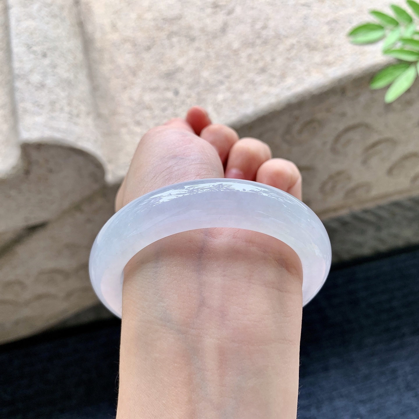 正圈53 54，糯冰粉紫底，水润，种老，细腻，打灯有棉线