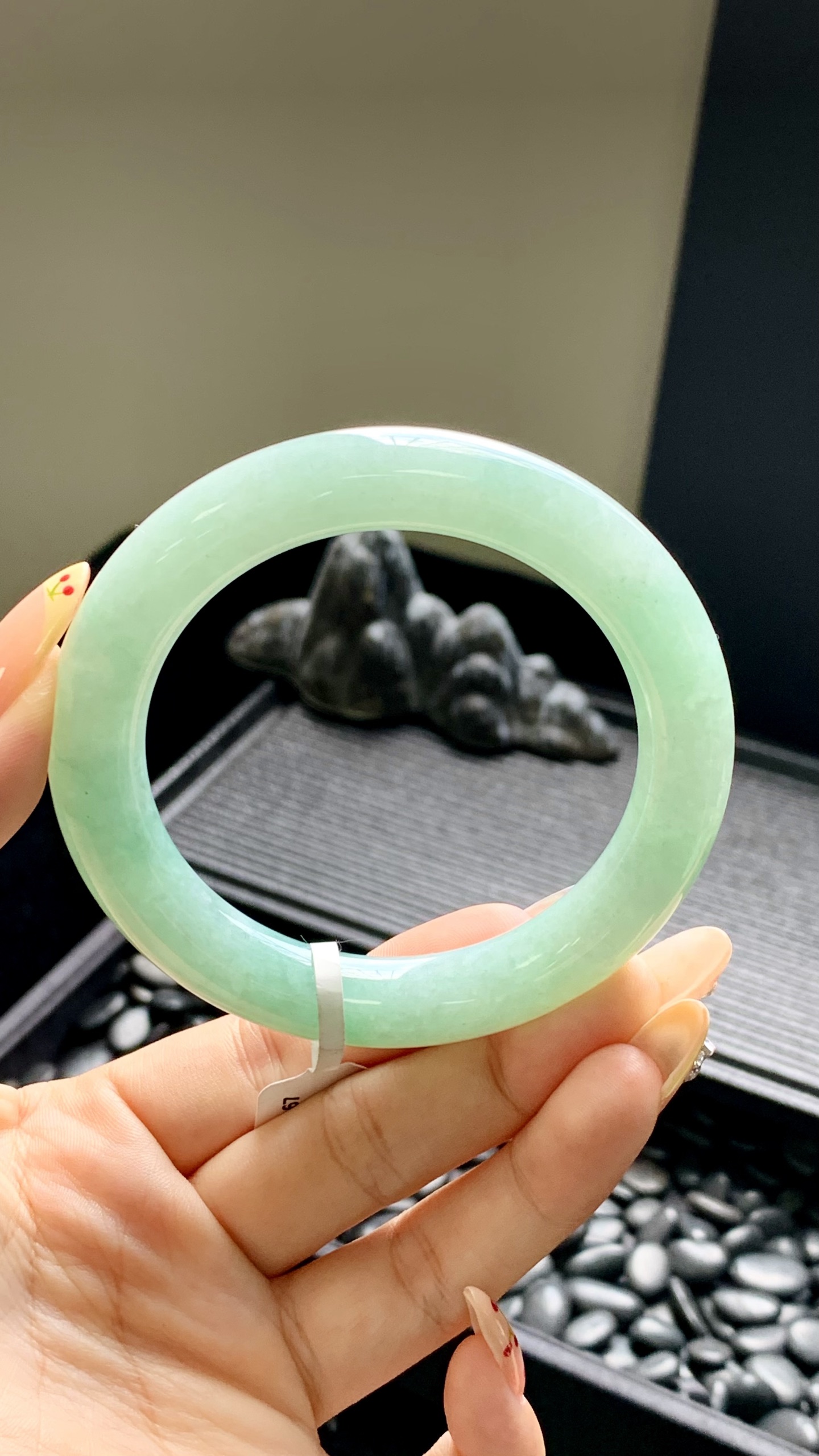 湖水绿圆条成品 HYY-3967 尺寸：56-10.5-10