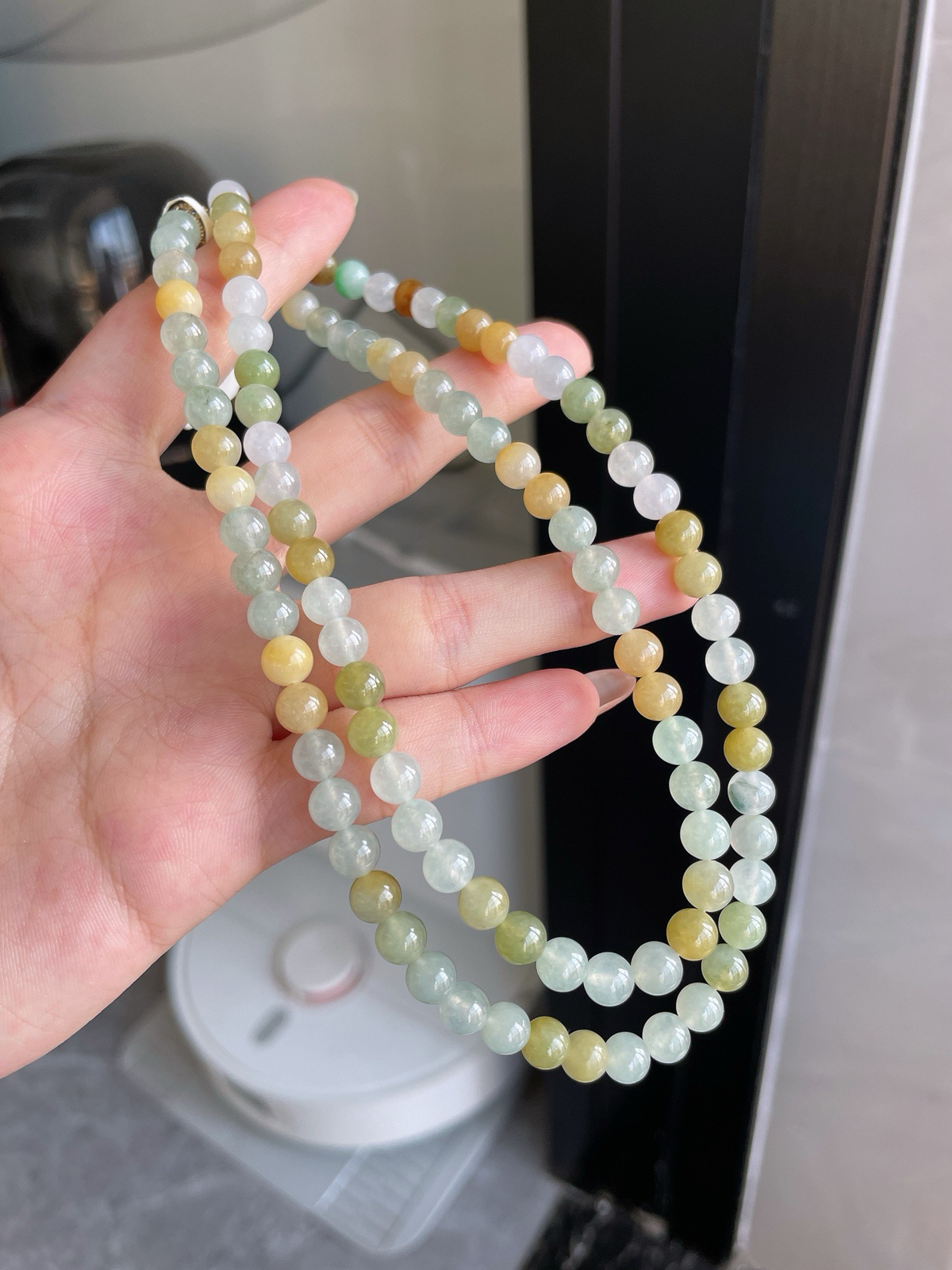 冰胶多宝珠项链
卡6.5mm