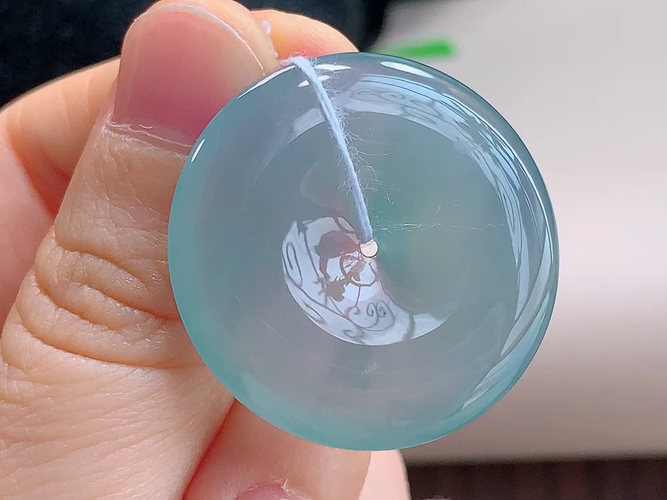 ️ 平安扣，无裂，尺寸30.0-5.4mm，包A附证书