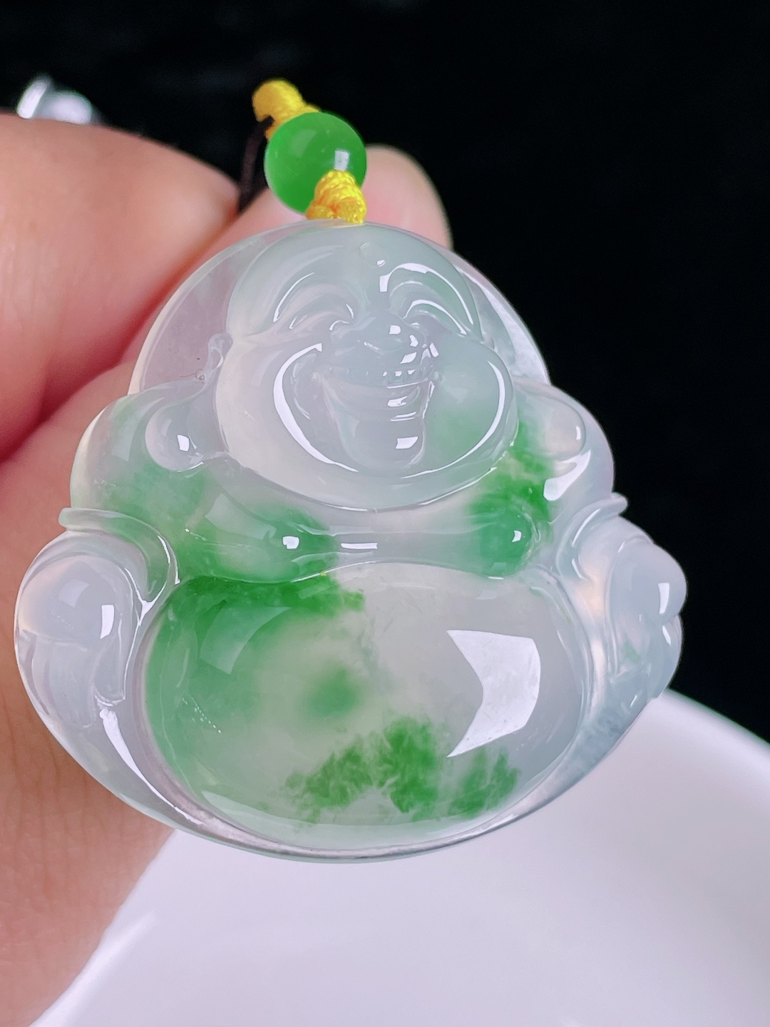 ️飘花佛公，老种起光，细底通透，尺寸：36/38/9mm0912