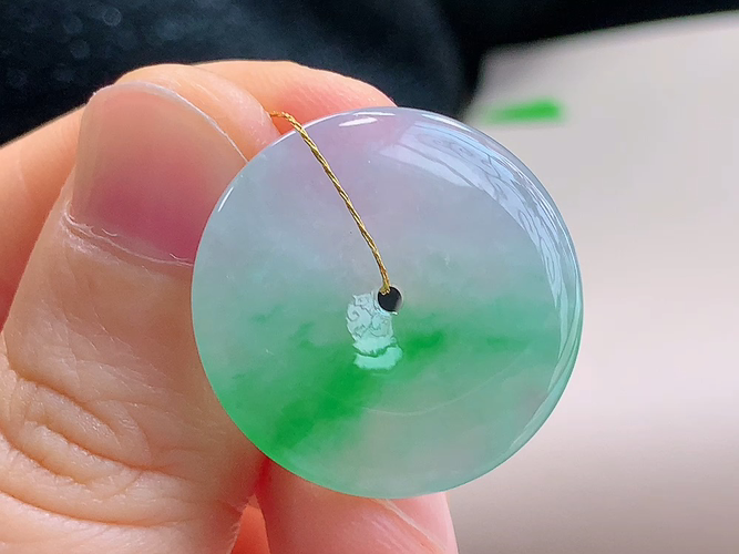 ️ 平安扣，无裂，尺寸24.0-3.7mm，包A附证书6003